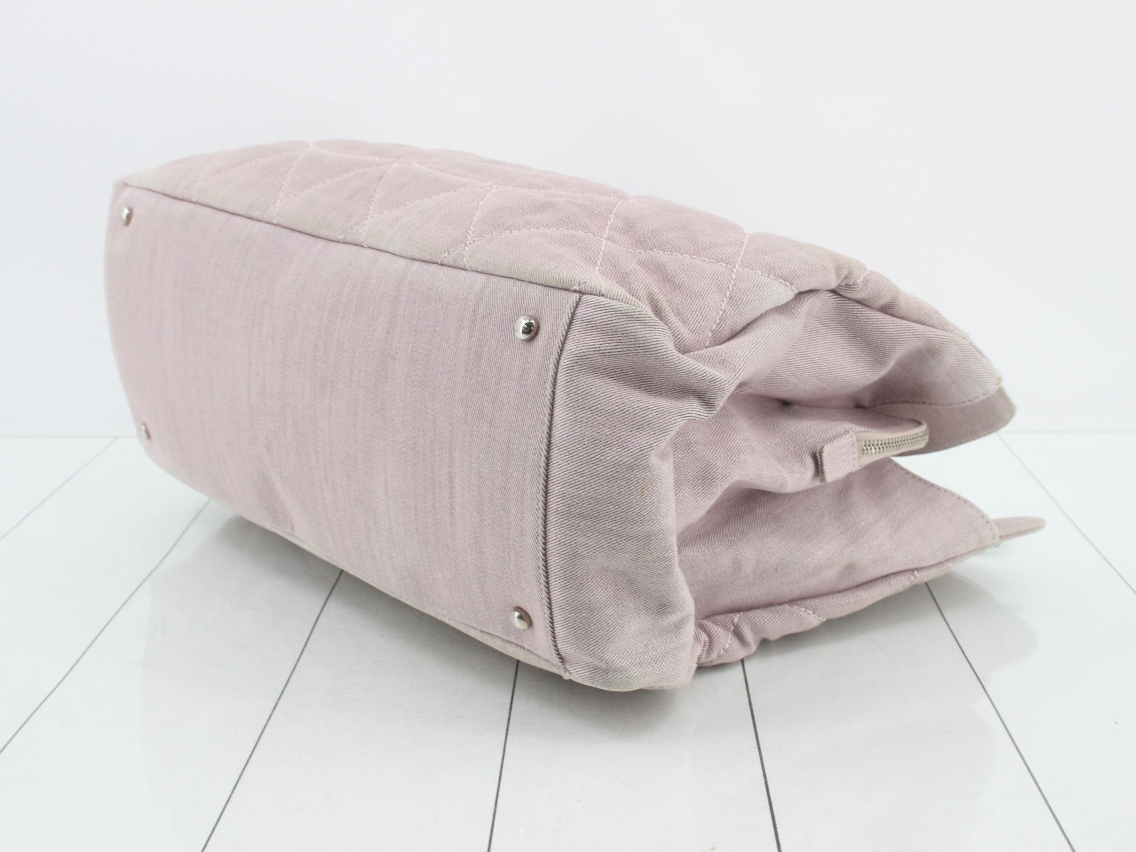 Canvas pink handbag — view 6