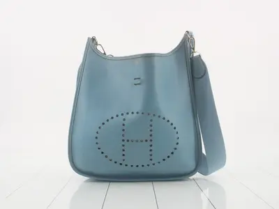 Evelyn 2GM Leather Shoulder Bag, Blue