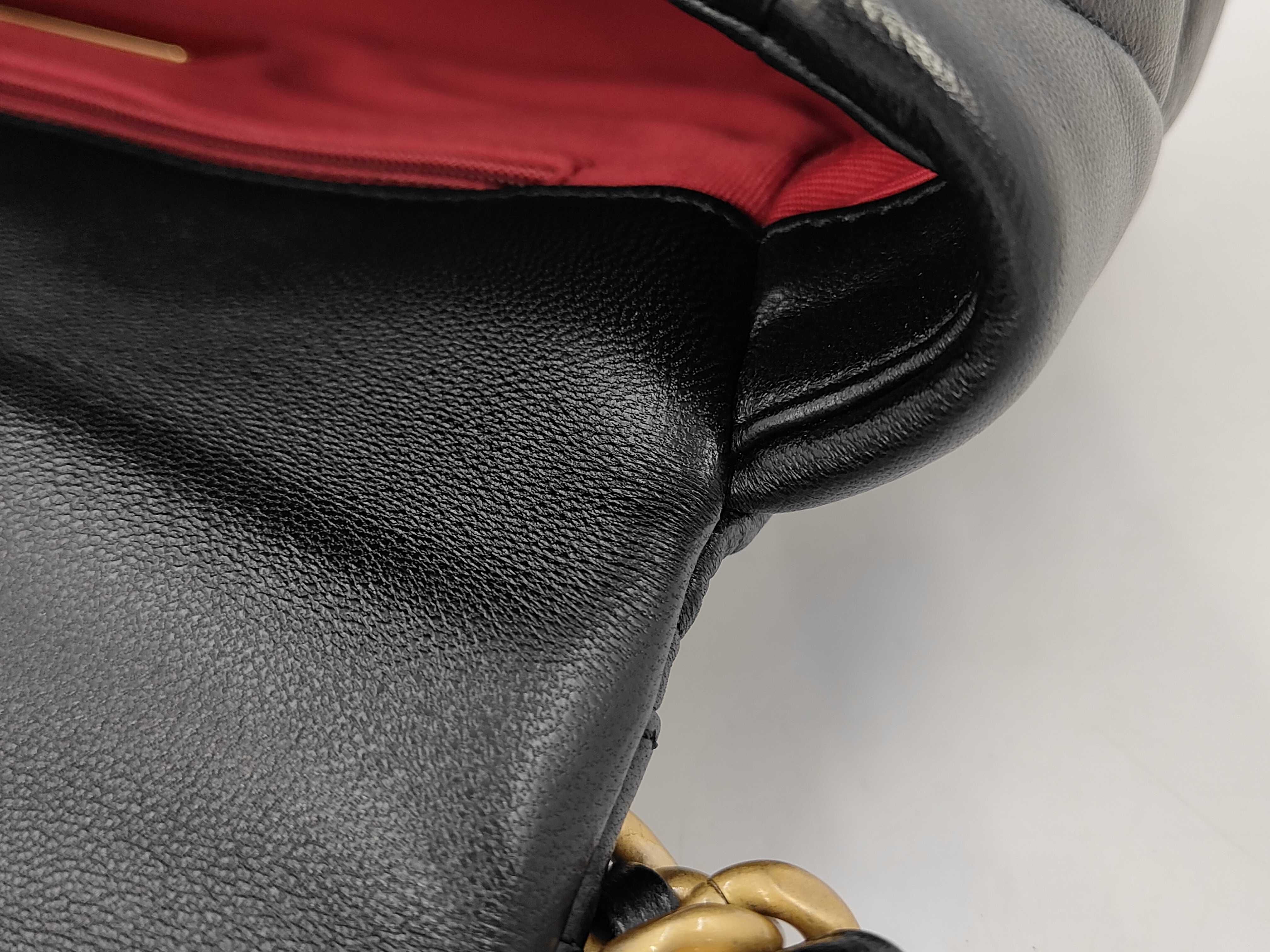 Lambskin Chanel 19 Small Black Chain Shoulder Bag Gold Shoulder Bag — view 9