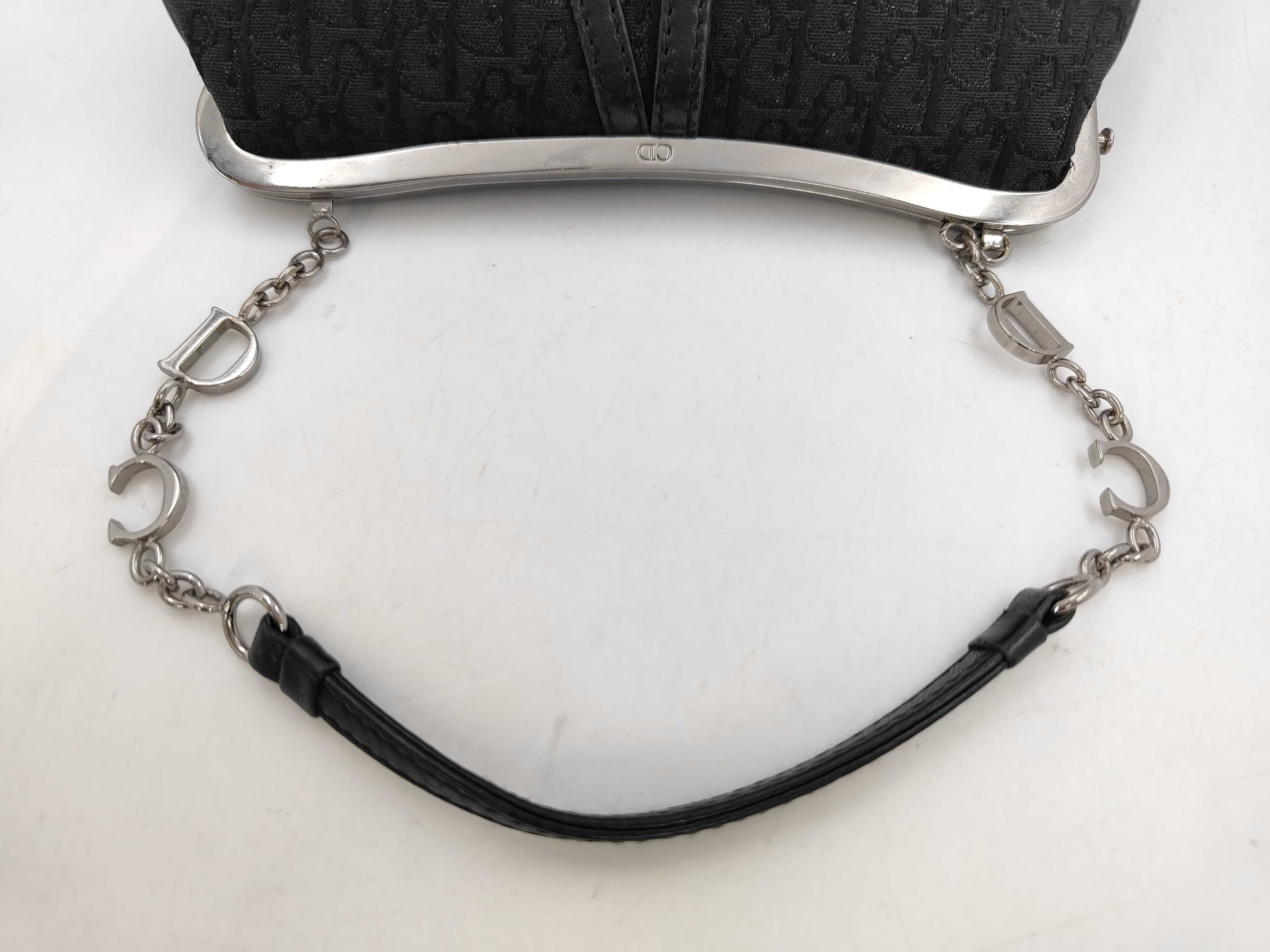 Trotter Handbag Saddle Clasp Black Bag — view 5