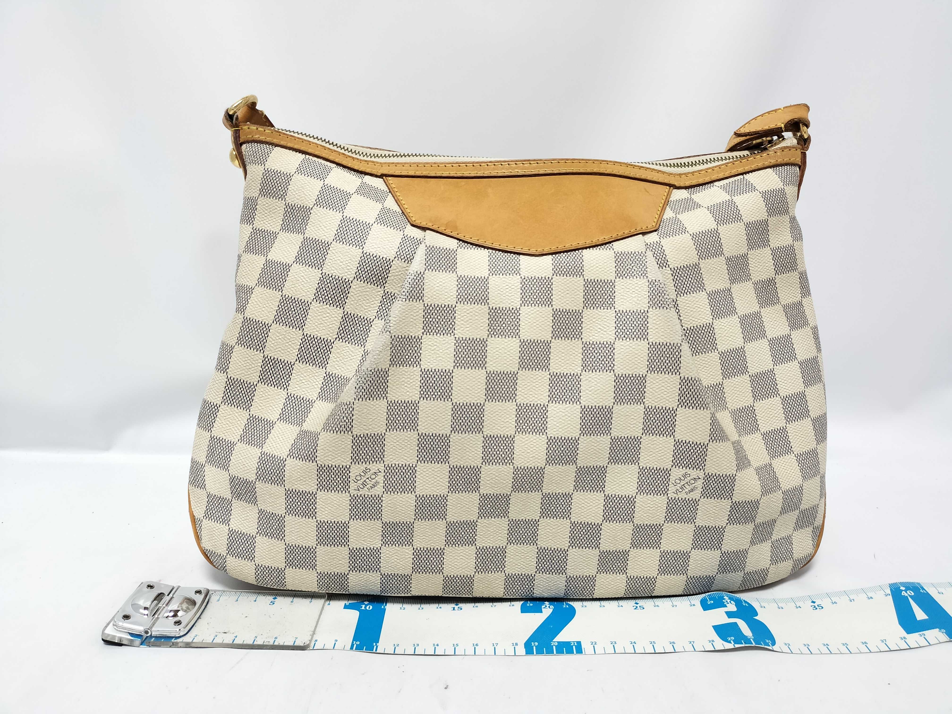 Damier Azur Louis Vuitton Azur Siracusa MM Shoulder Bag (VO8589) Shoulder Bag — view 2