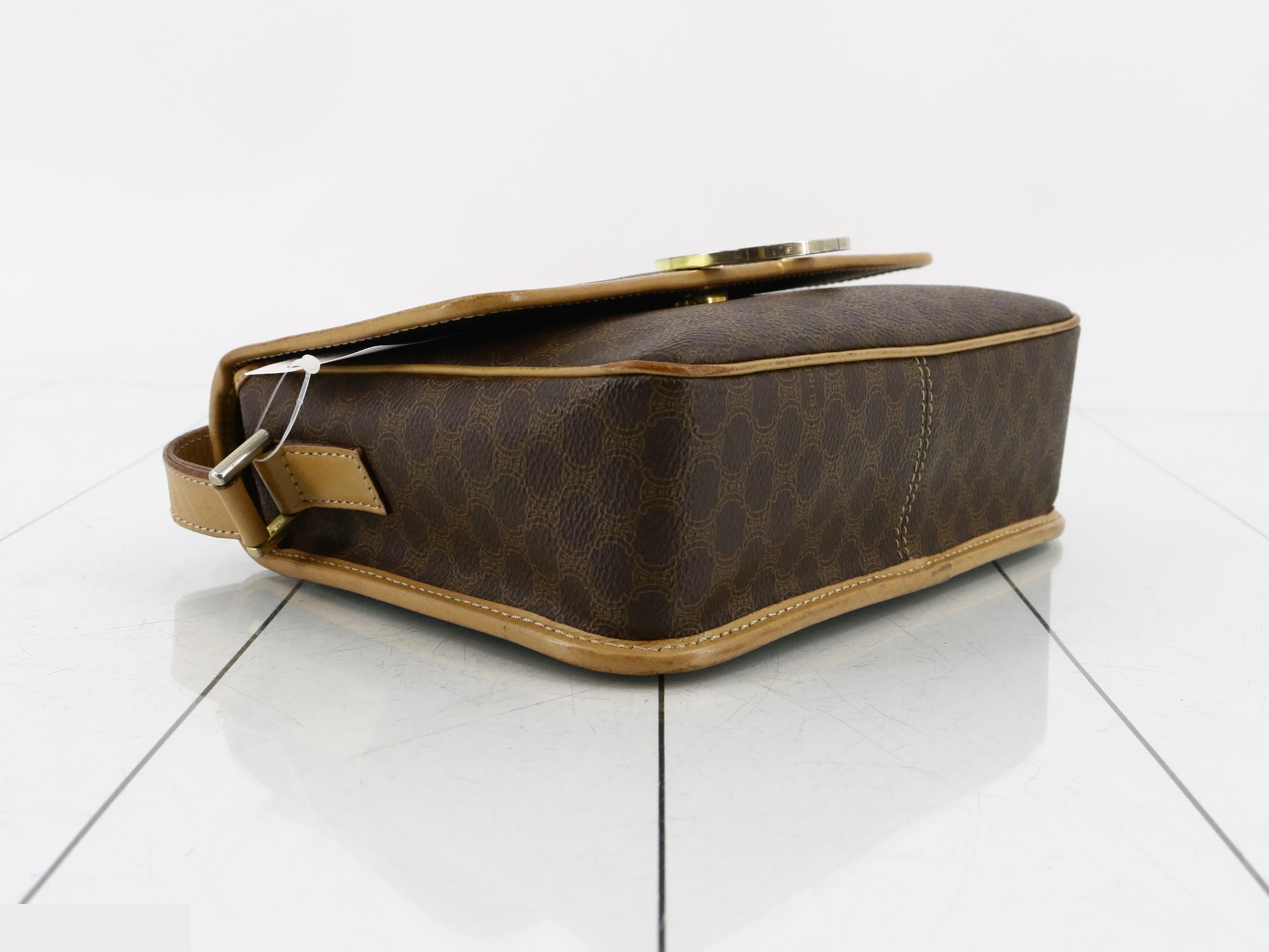 Macadam Circle Logo Mini Flap Bag, Brown, 22 x 16 x 7 cm — view 5