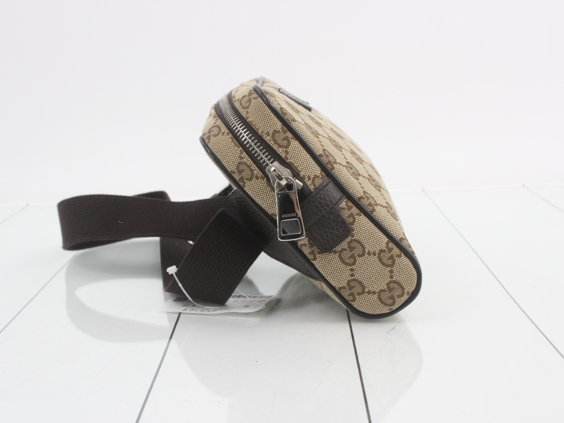 GG Canvas Body Bag / Hip Bag - Beige — view 4