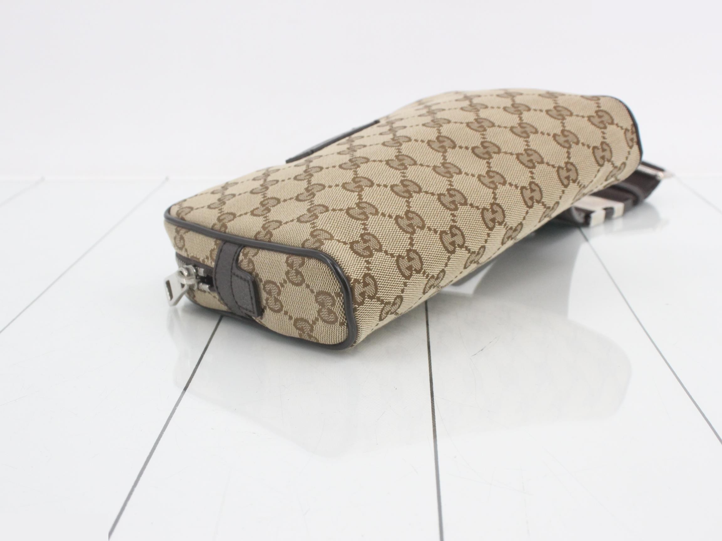 GG Canvas Body Bag / Hip Bag - Beige — view 5