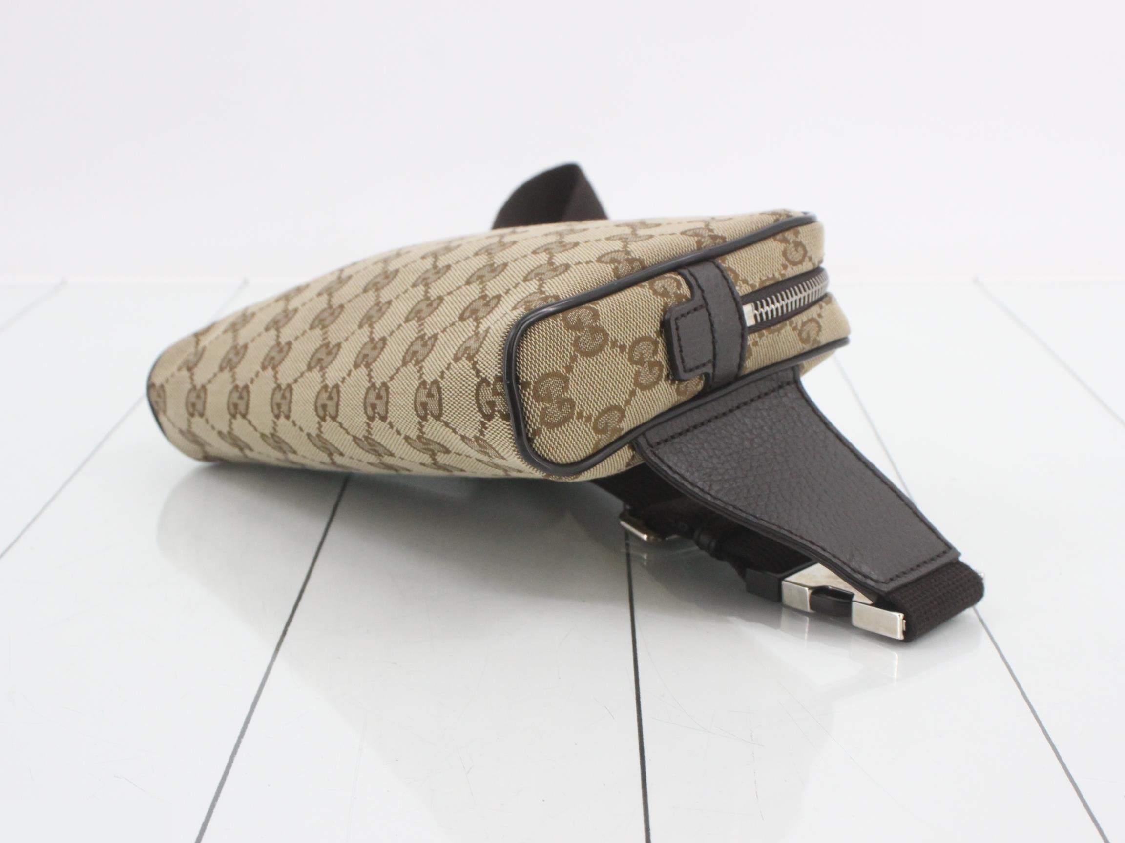 GG Canvas Body Bag / Hip Bag - Beige — view 6