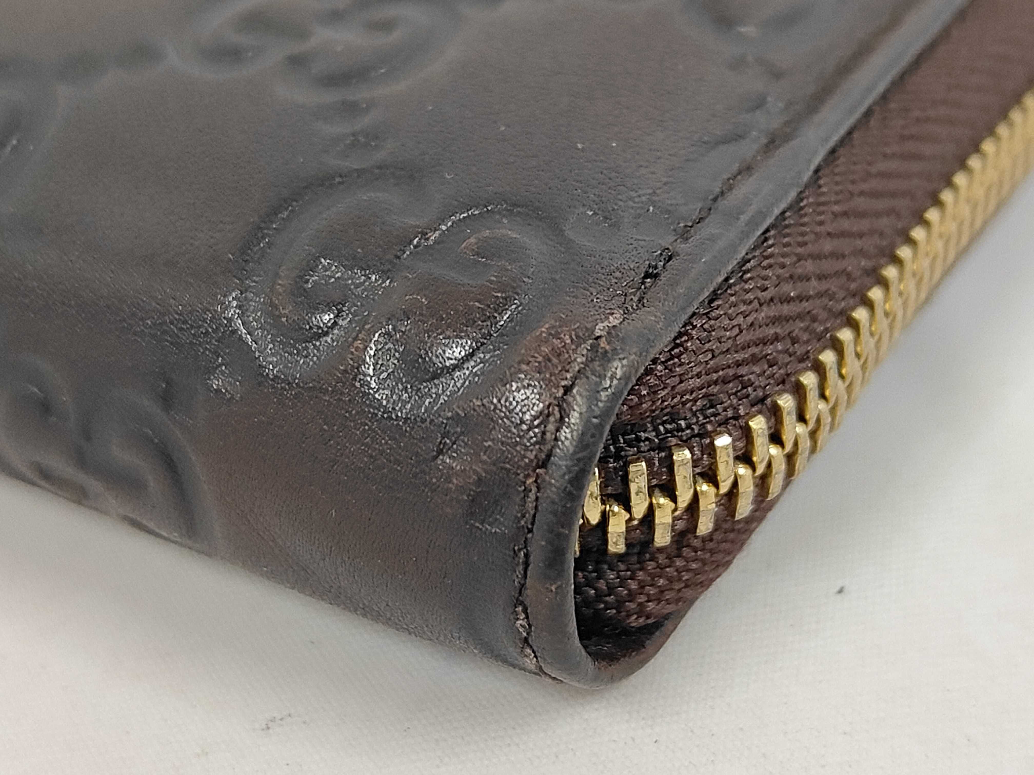 Guccissima Long Wallet, Shima Brown Wallet — view 3
