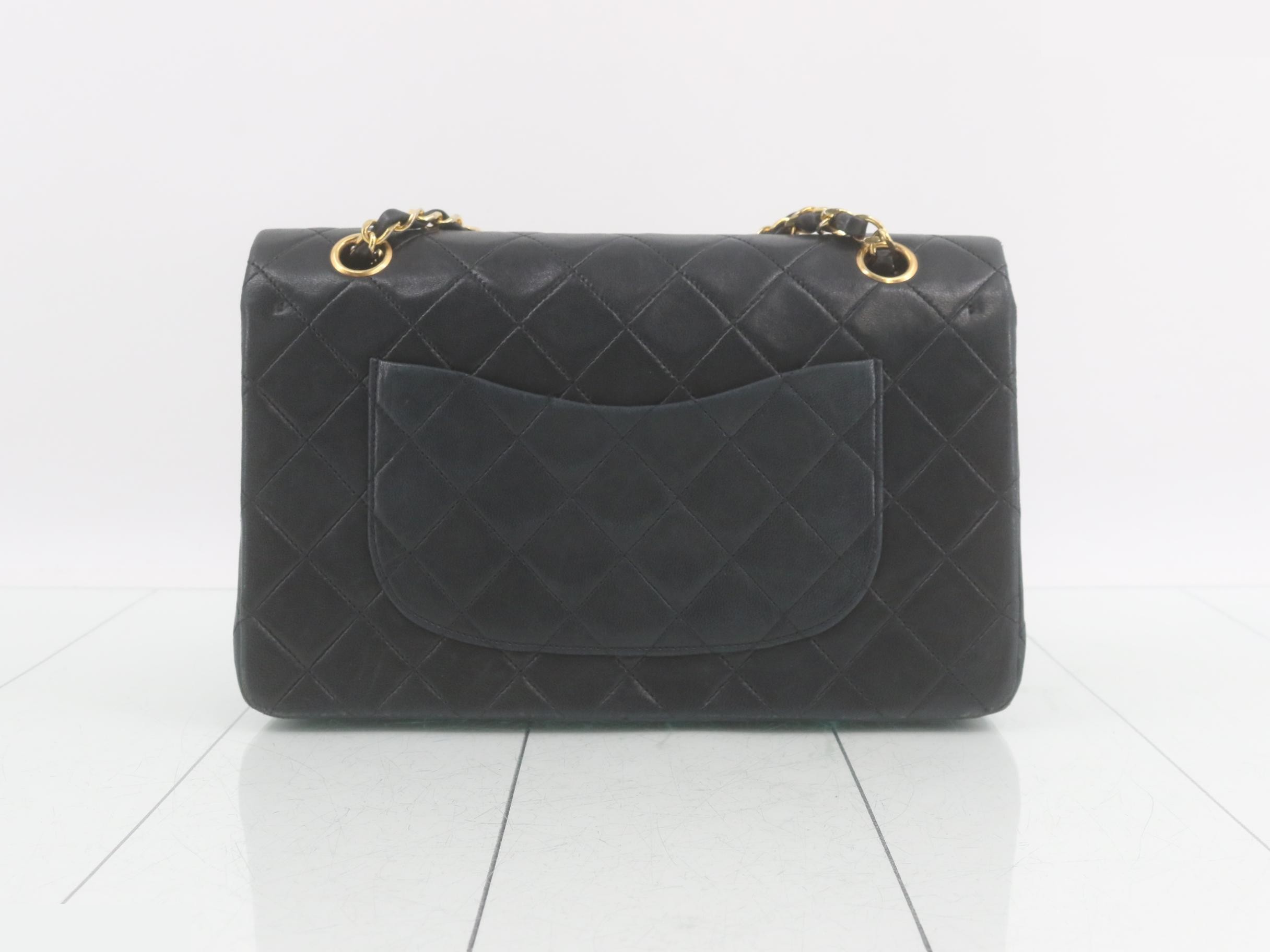 Matelassé Chain Shoulder Bag, Size 25, Lambskin — view 2