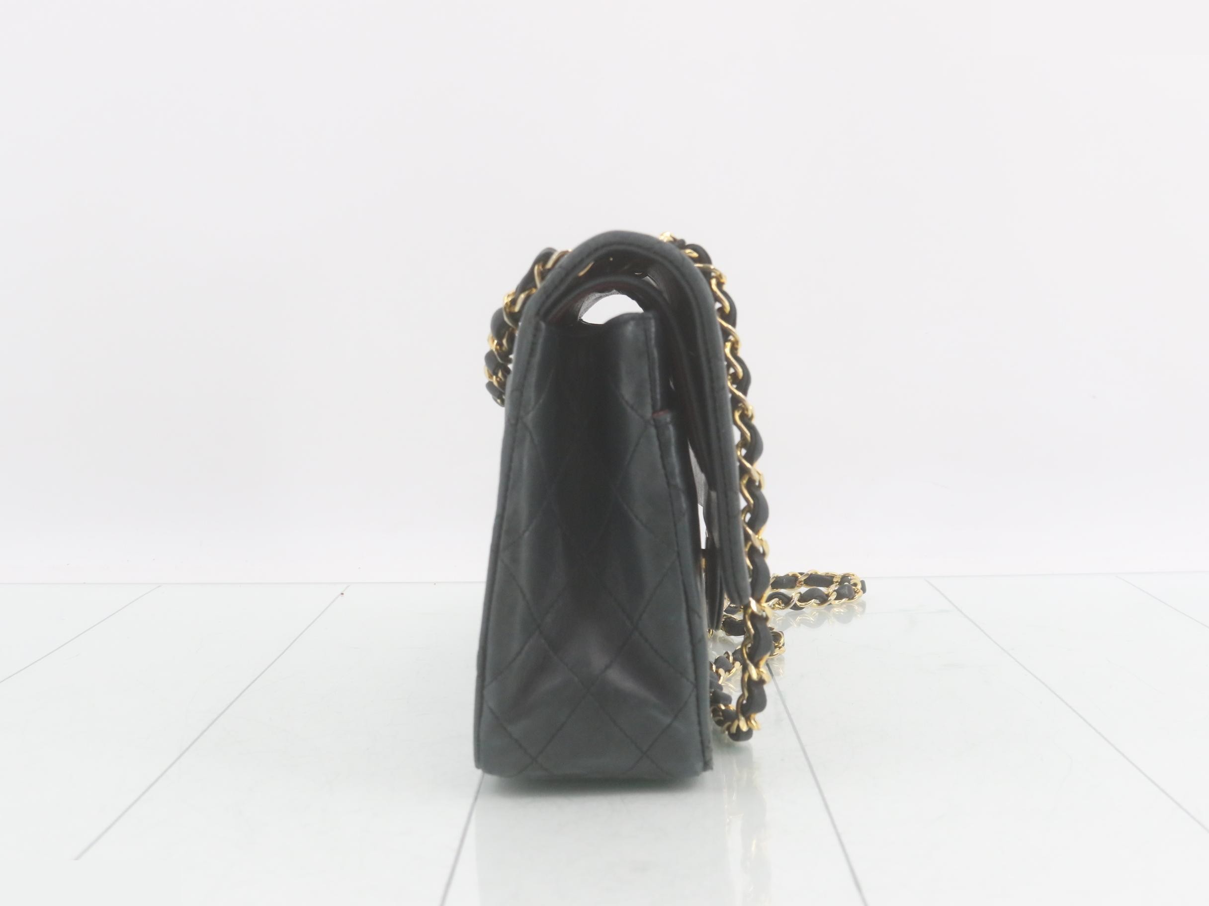 Matelassé Chain Shoulder Bag, Size 25, Lambskin — view 4