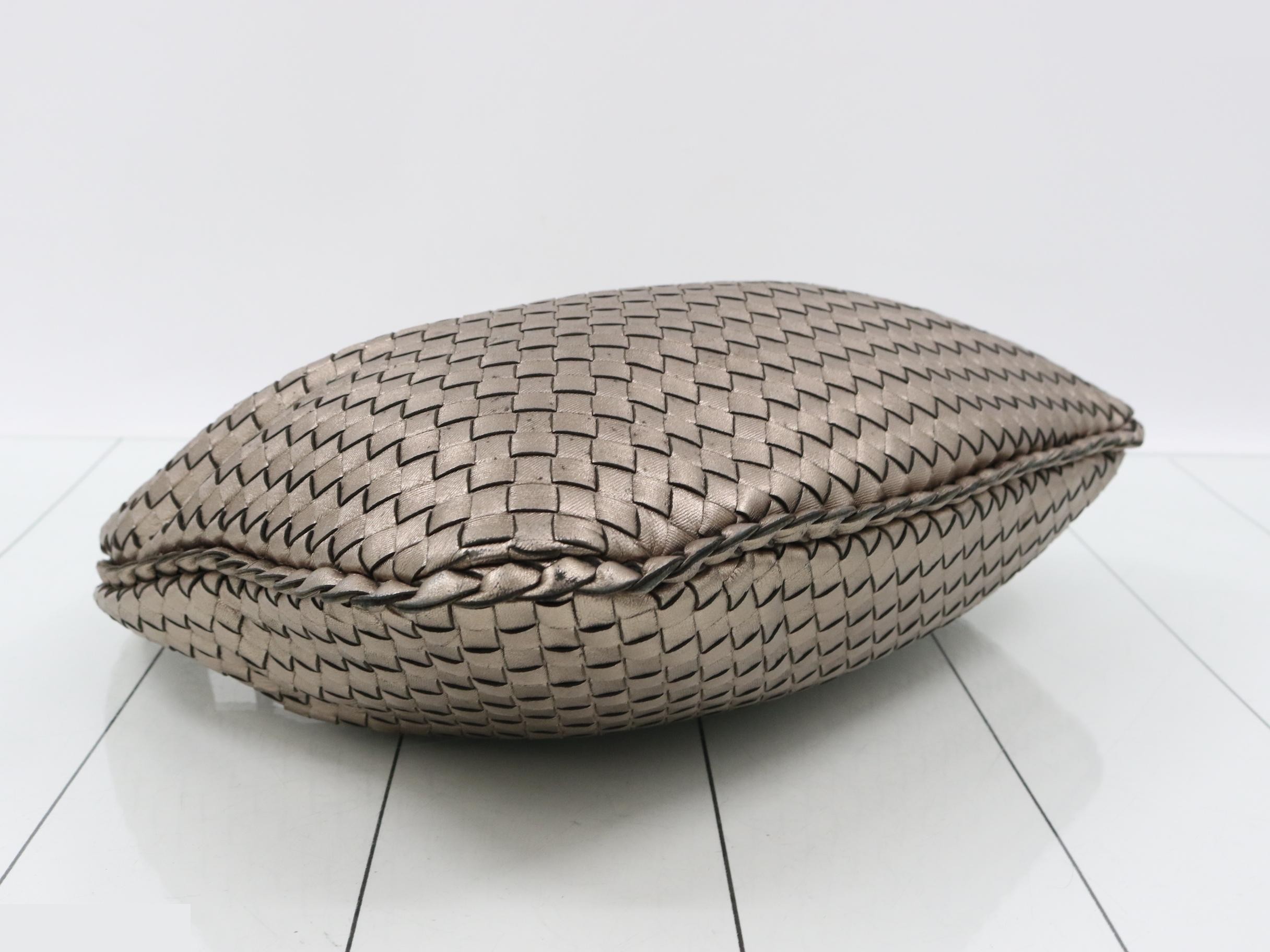 Intrecciato handbag, gold — view 5
