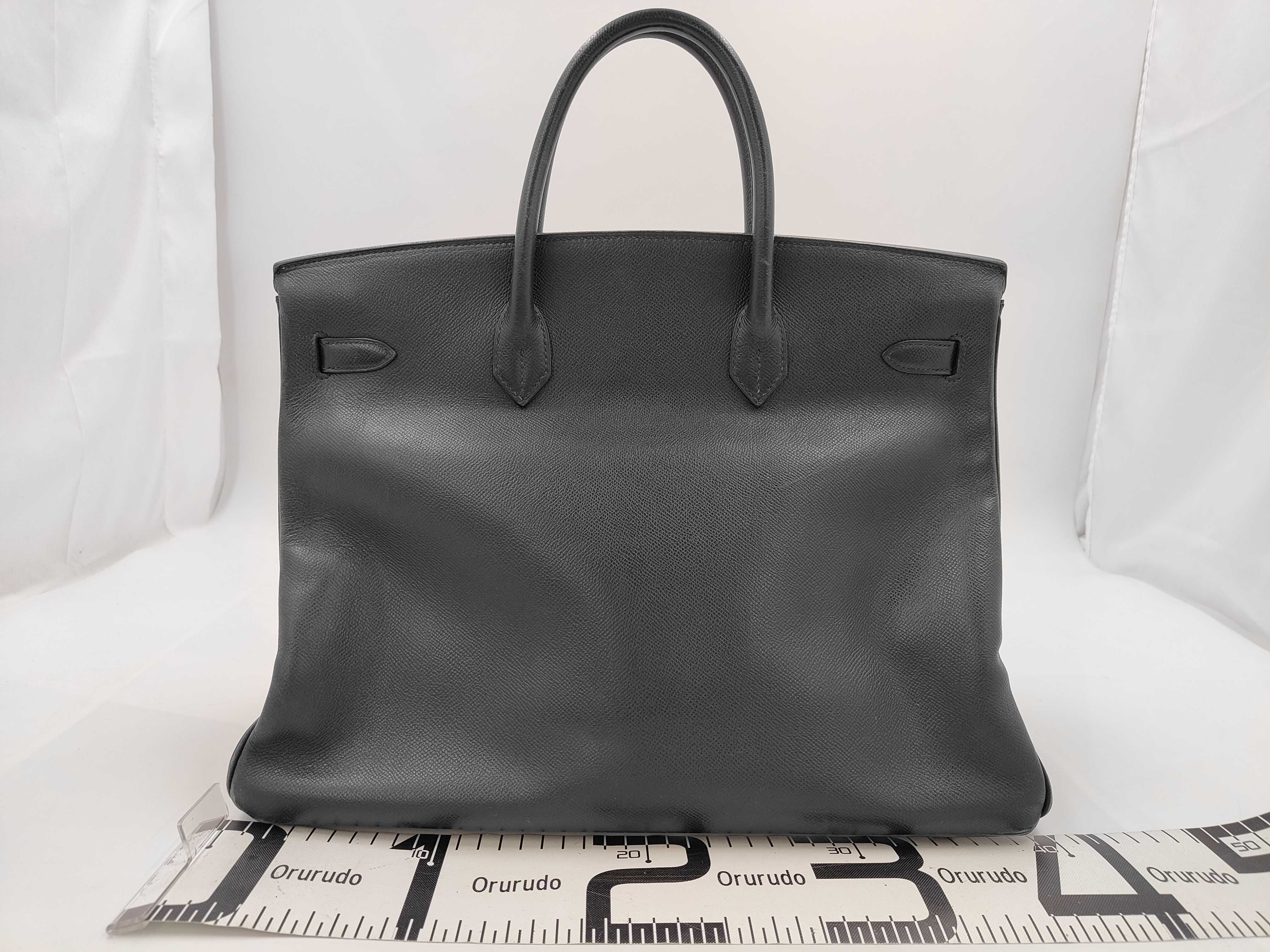 Birkin 40 navy handbag — view 2