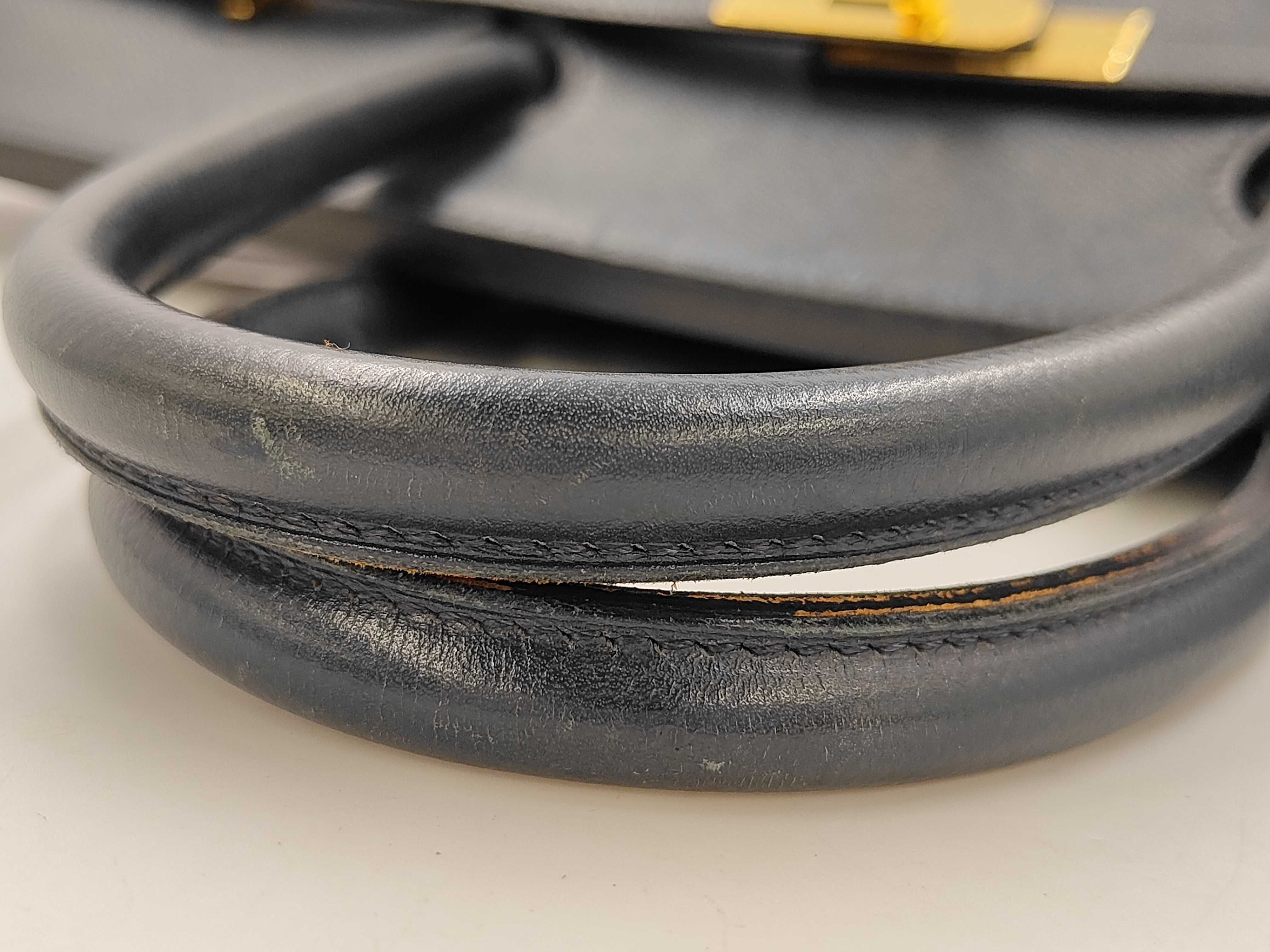 Birkin 40 navy handbag — view 3