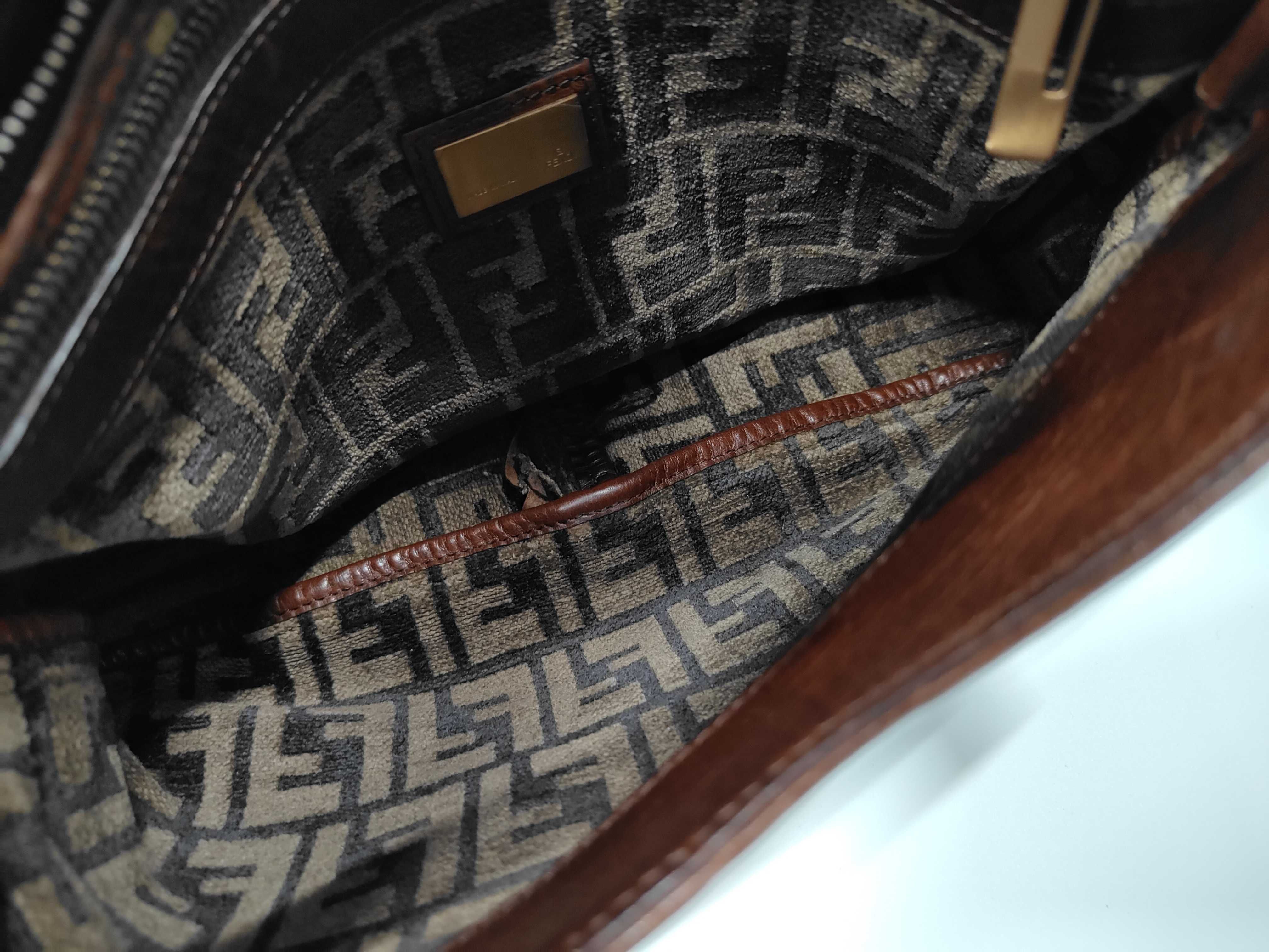 Zucca pattern Mamma suede one-shoulder bag — view 8