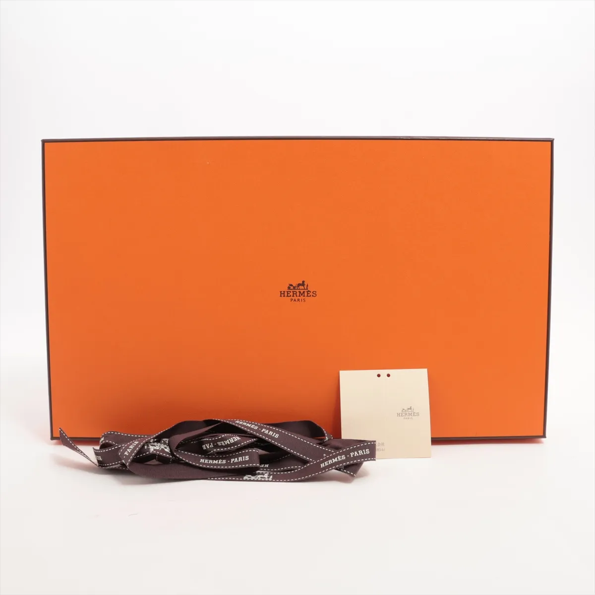 Bolide Mini Crazy H Canvas Pouch, Beige x Orange, Silver Hardware — view 5
