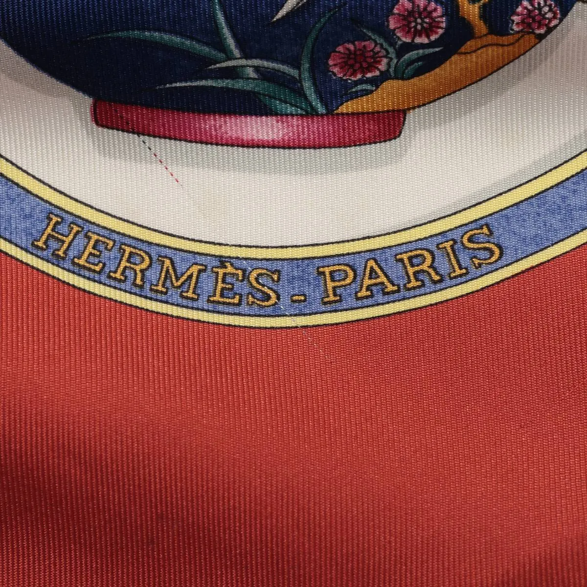 Carre 90 "Qu'importe le flacon" perfume bottle scarf, silk, brick pattern, — view 6