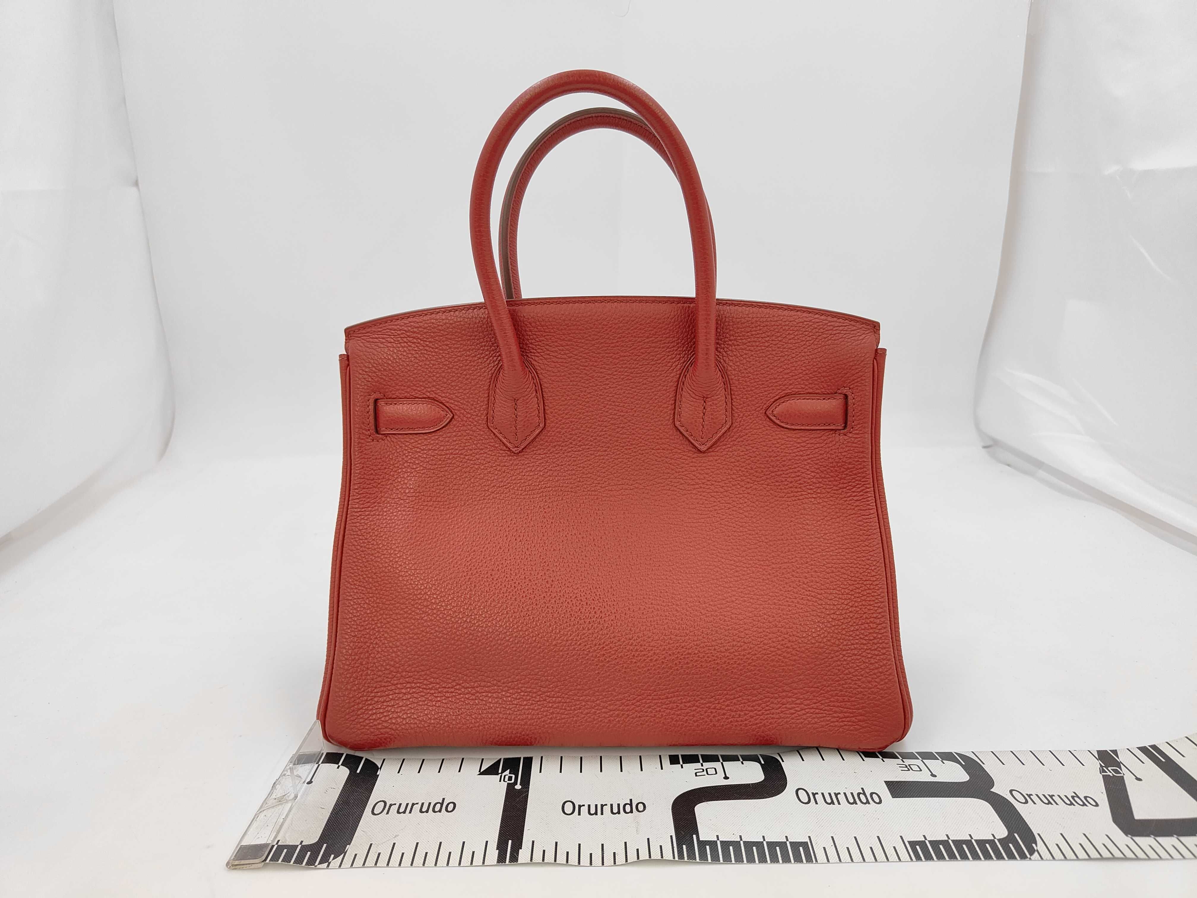 Birkin 30 P stamp, padlock, clochette, key, handbag — view 2