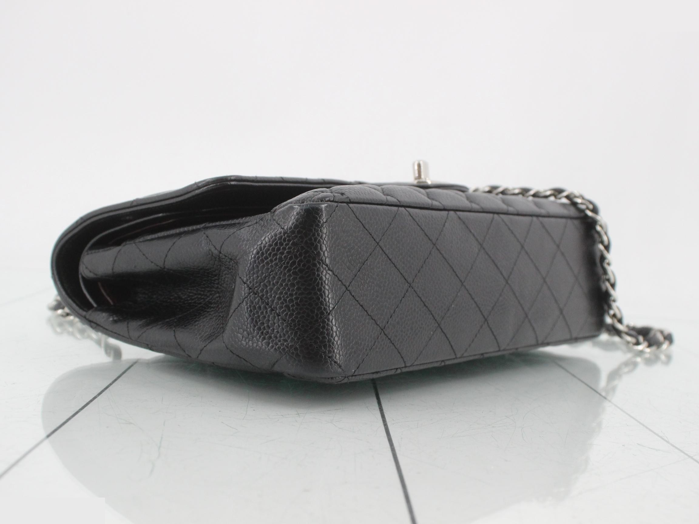 Caviar Double Flap 25 Shoulder Bag Seal — view 5