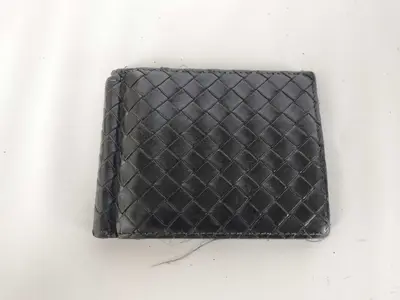 Intrecciato Bi-fold Wallet with Money Clip