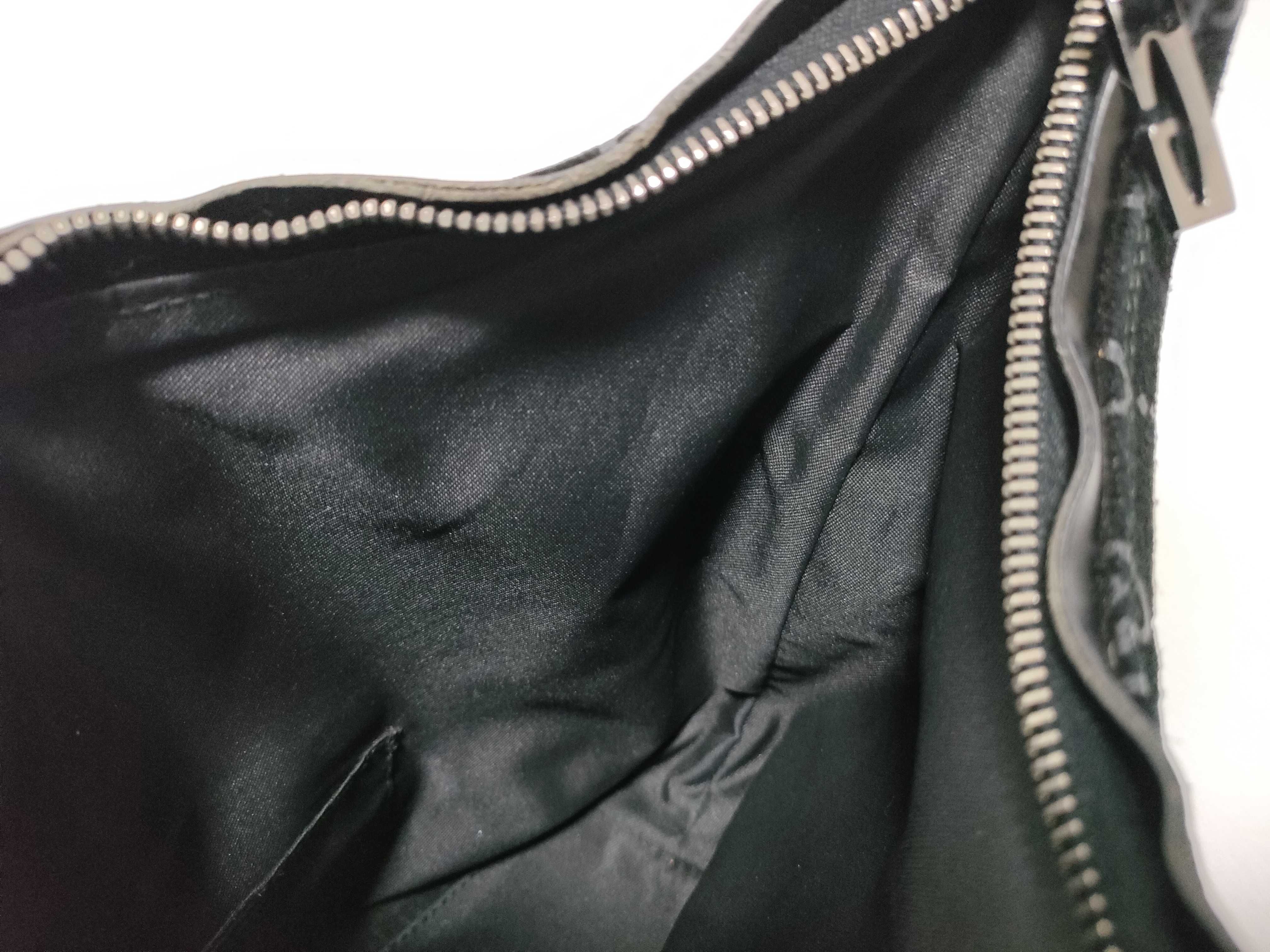 GG Suede Black One-Shoulder Bag — view 14