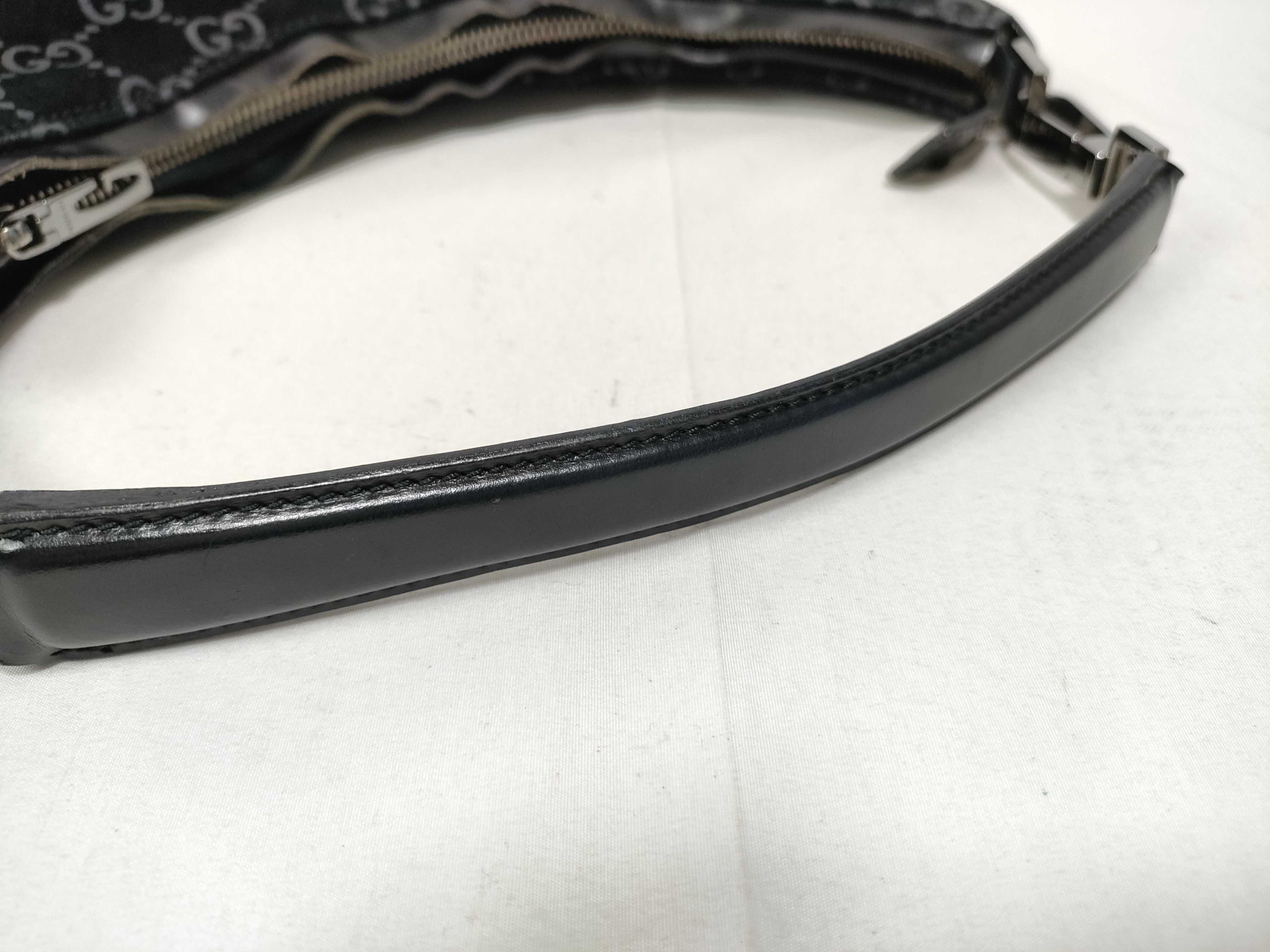 GG Suede Black One-Shoulder Bag — view 7