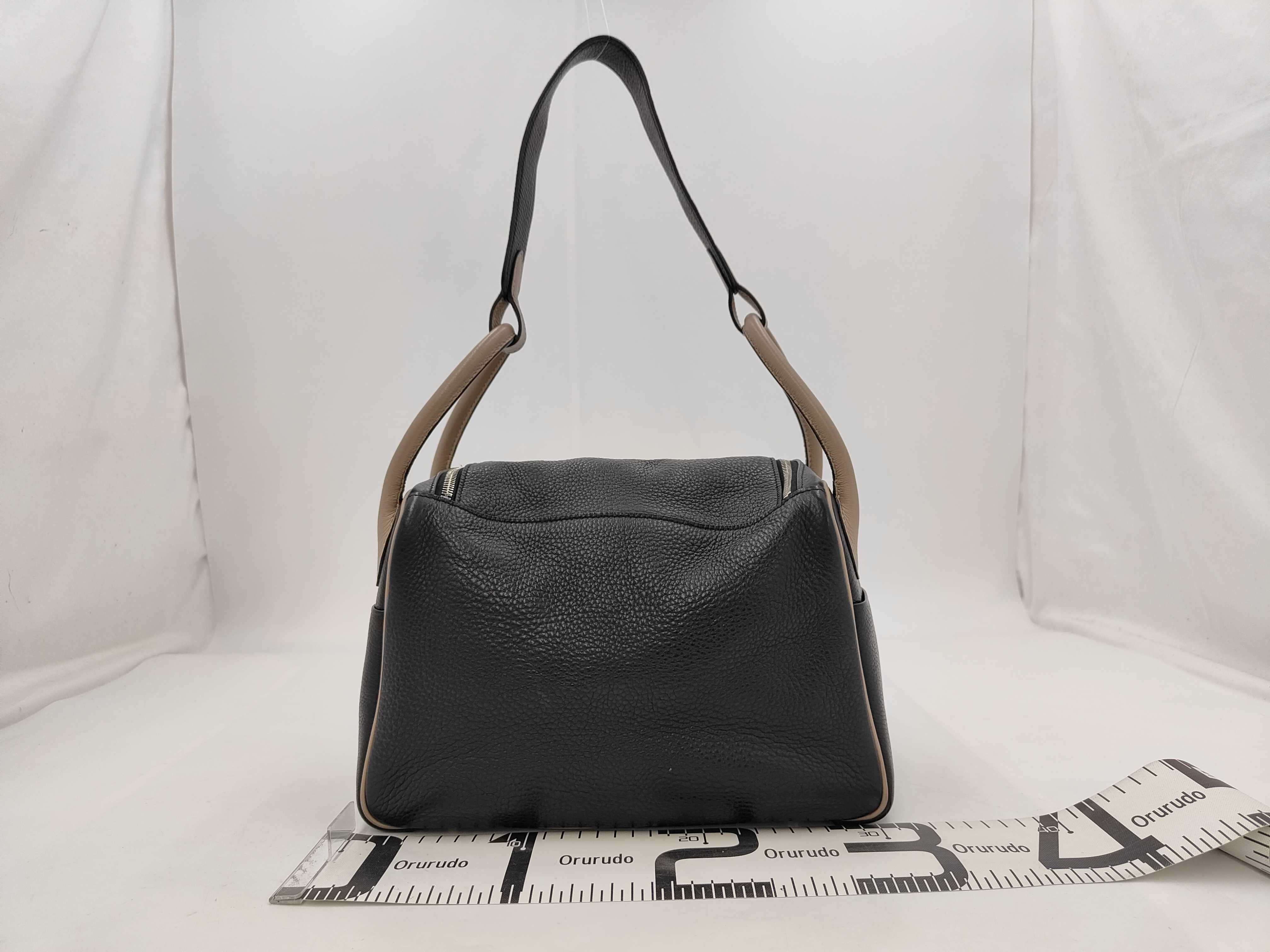 Lindy 30 Taurillon Clemence Black x Etoupe K: 2007 Handbag — view 2