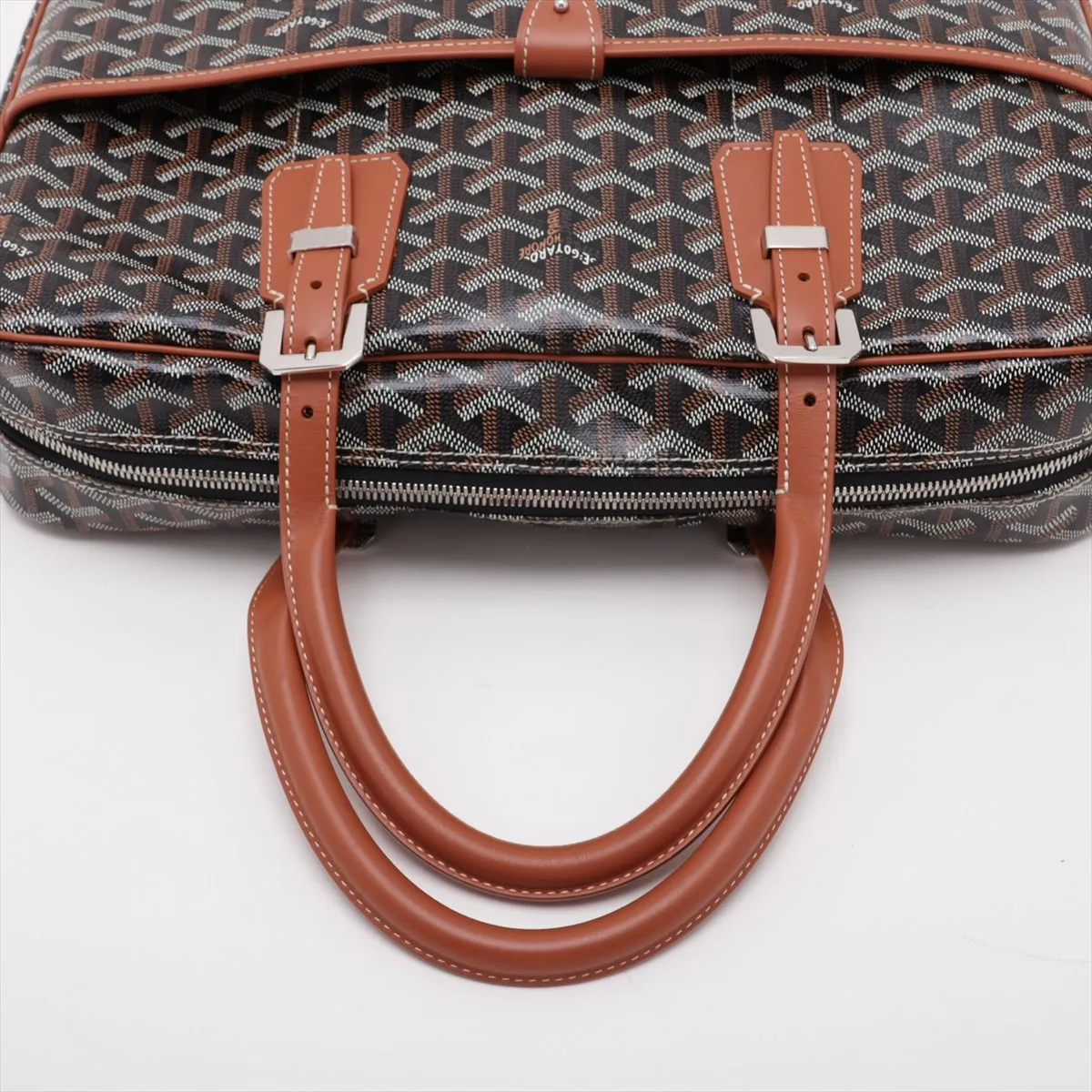 Ambassade MM PVC x Leather Briefcase Brown — view 5