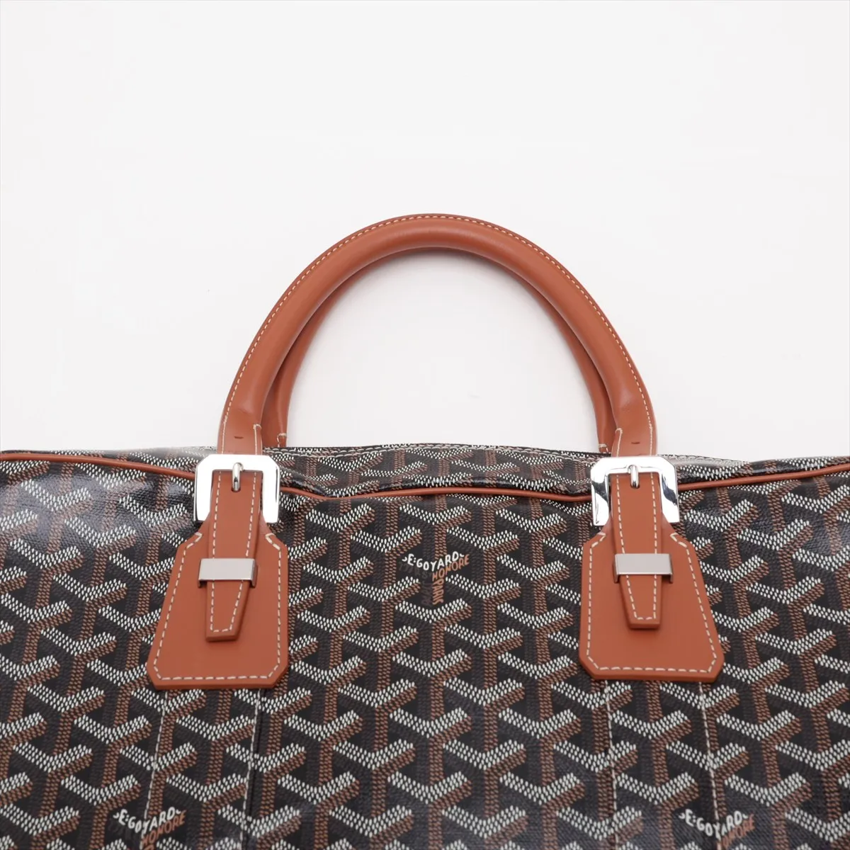 Ambassade MM PVC x Leather Briefcase Brown — view 6