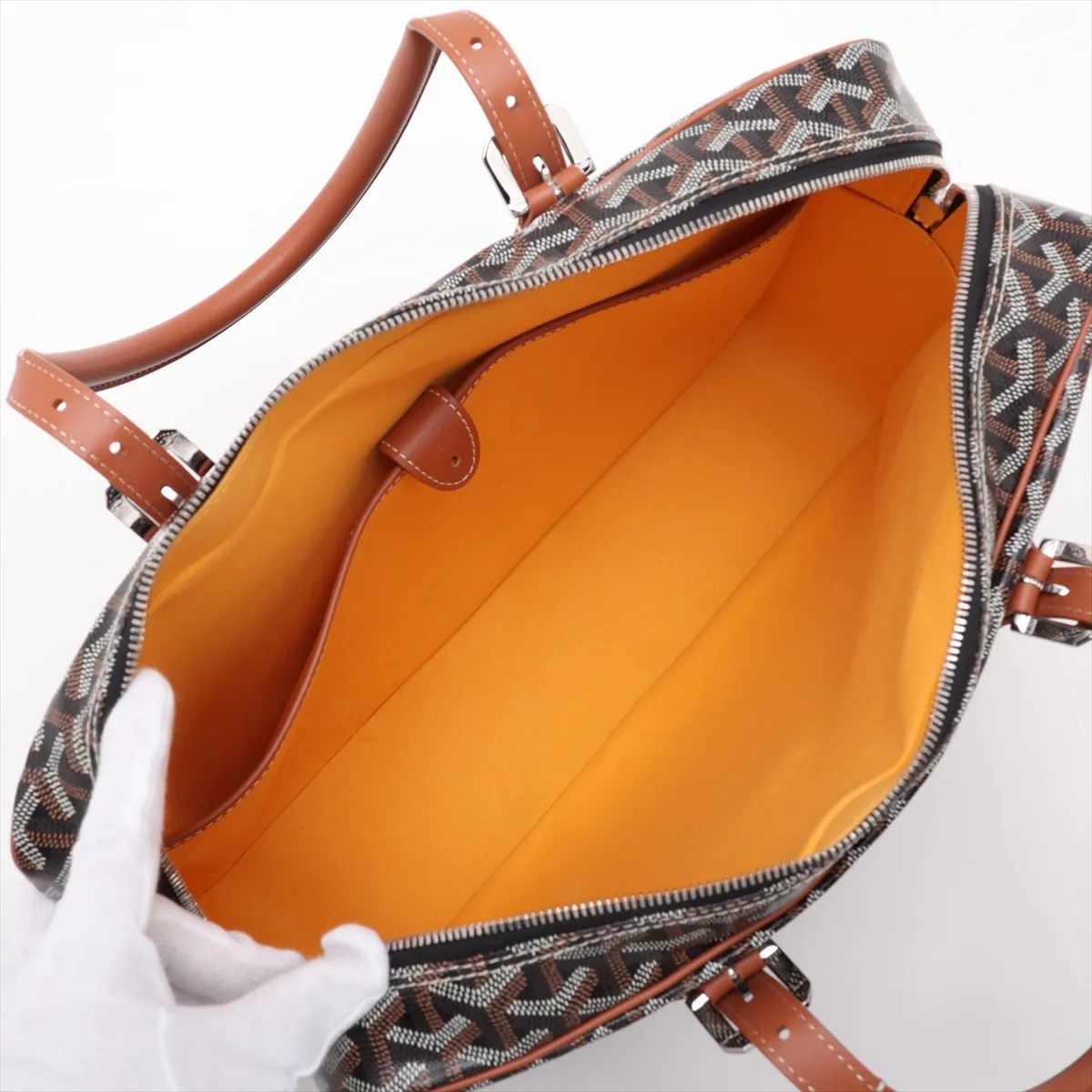 Ambassade MM PVC x Leather Briefcase Brown — view 7