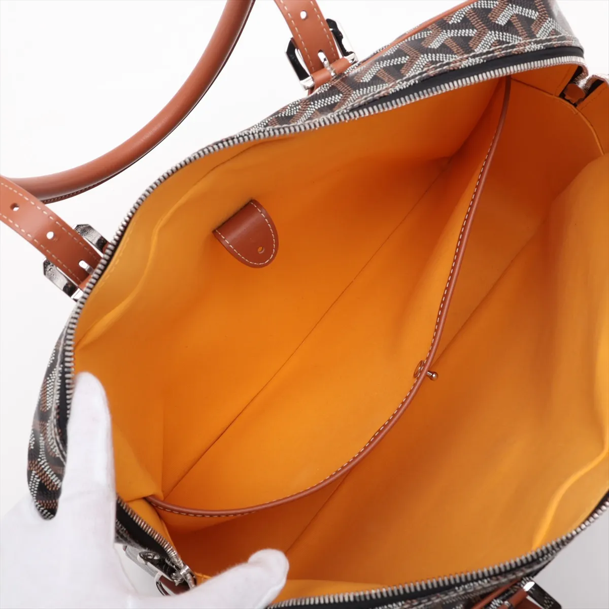 Ambassade MM PVC x Leather Briefcase Brown — view 8