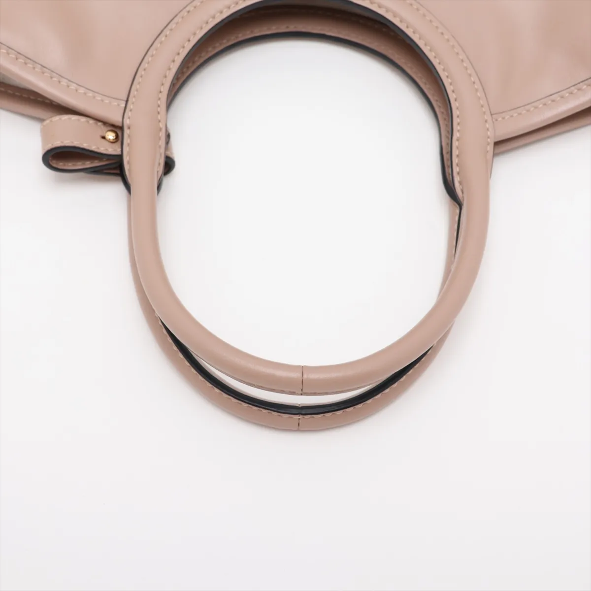 Ivy Leather 2-Way Handbag, Beige — view 5