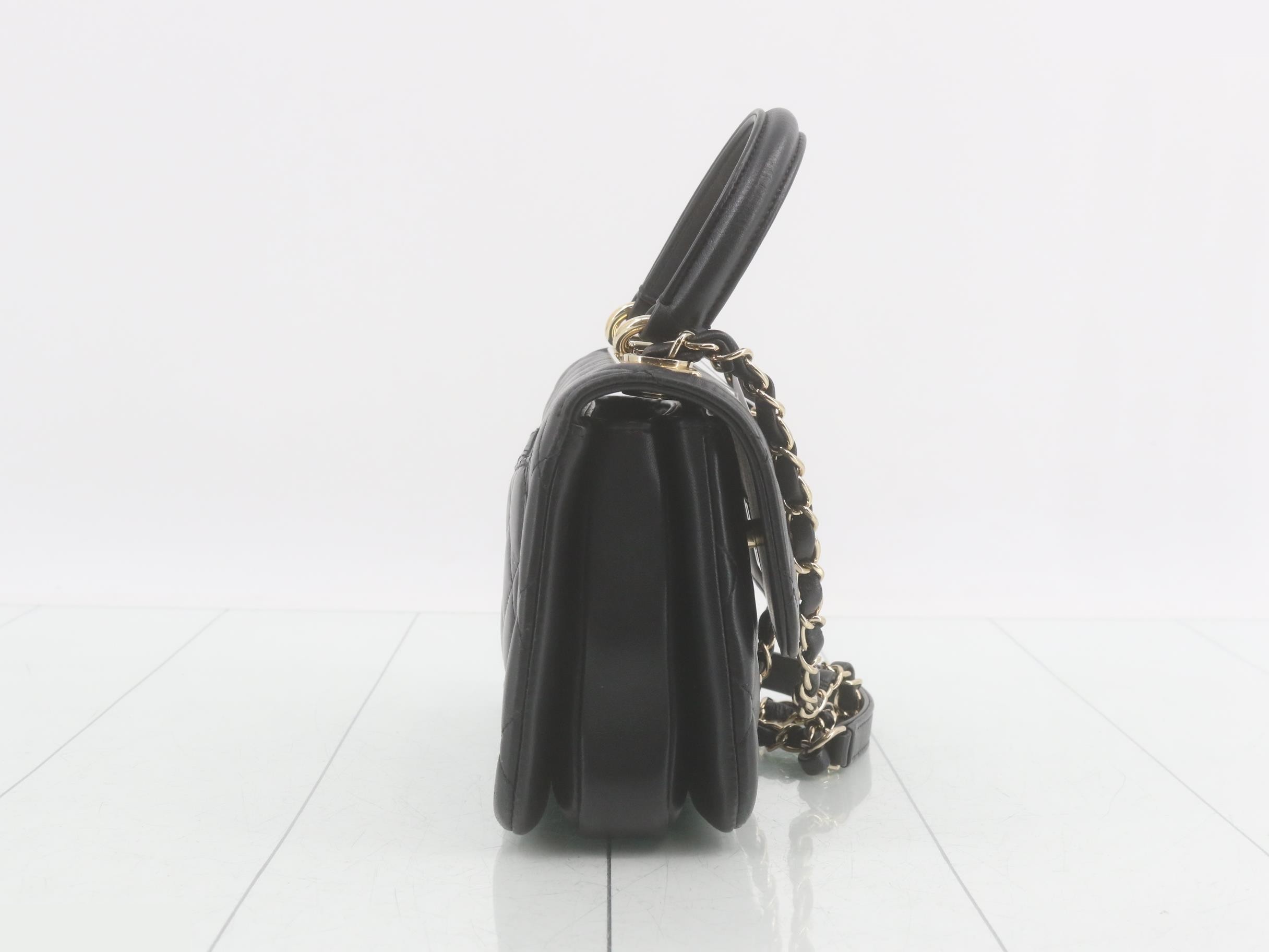 Trendy CC Top Handle Bag, Black — view 4