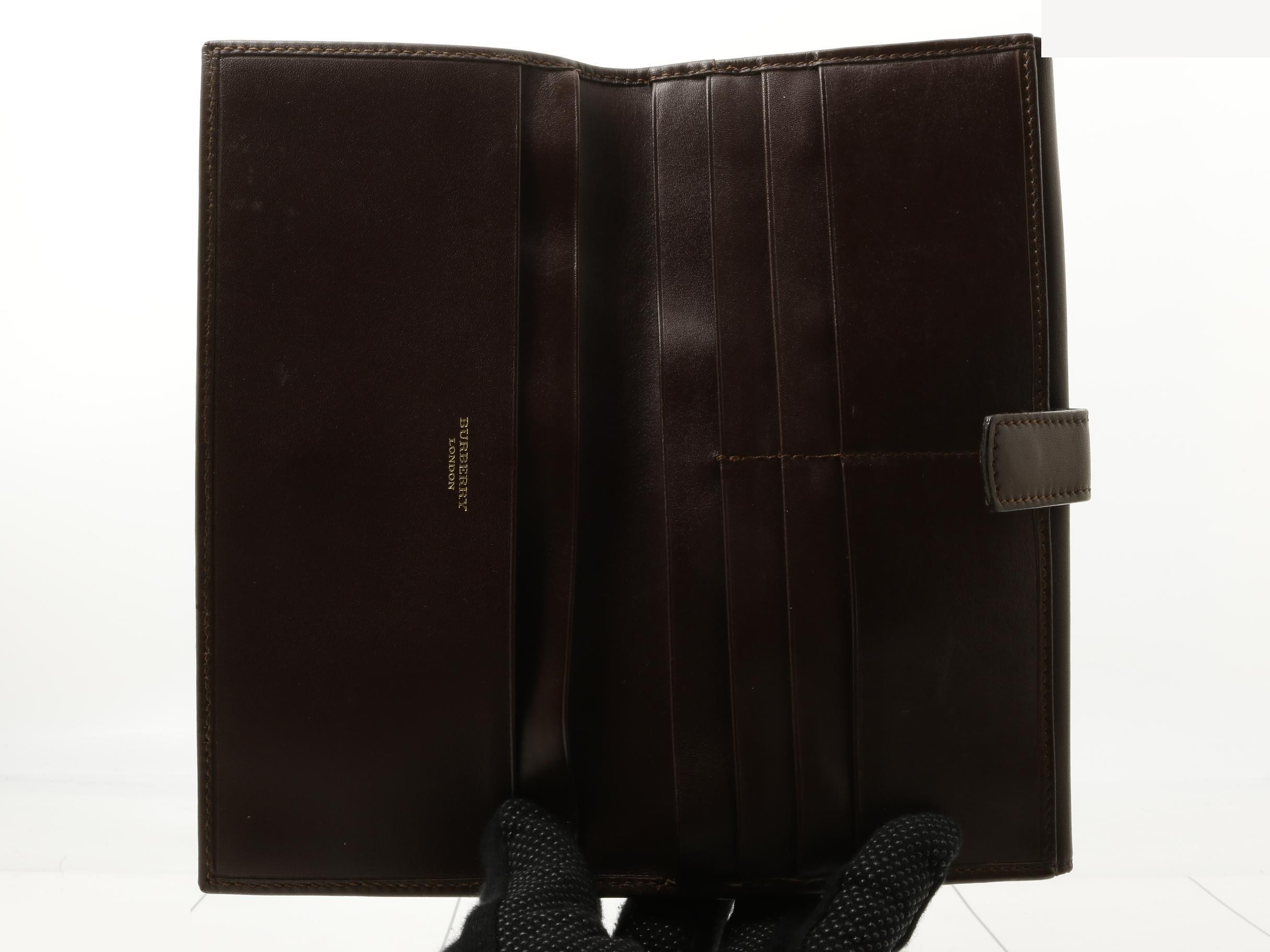long wallet, check pattern, PVC — view 4