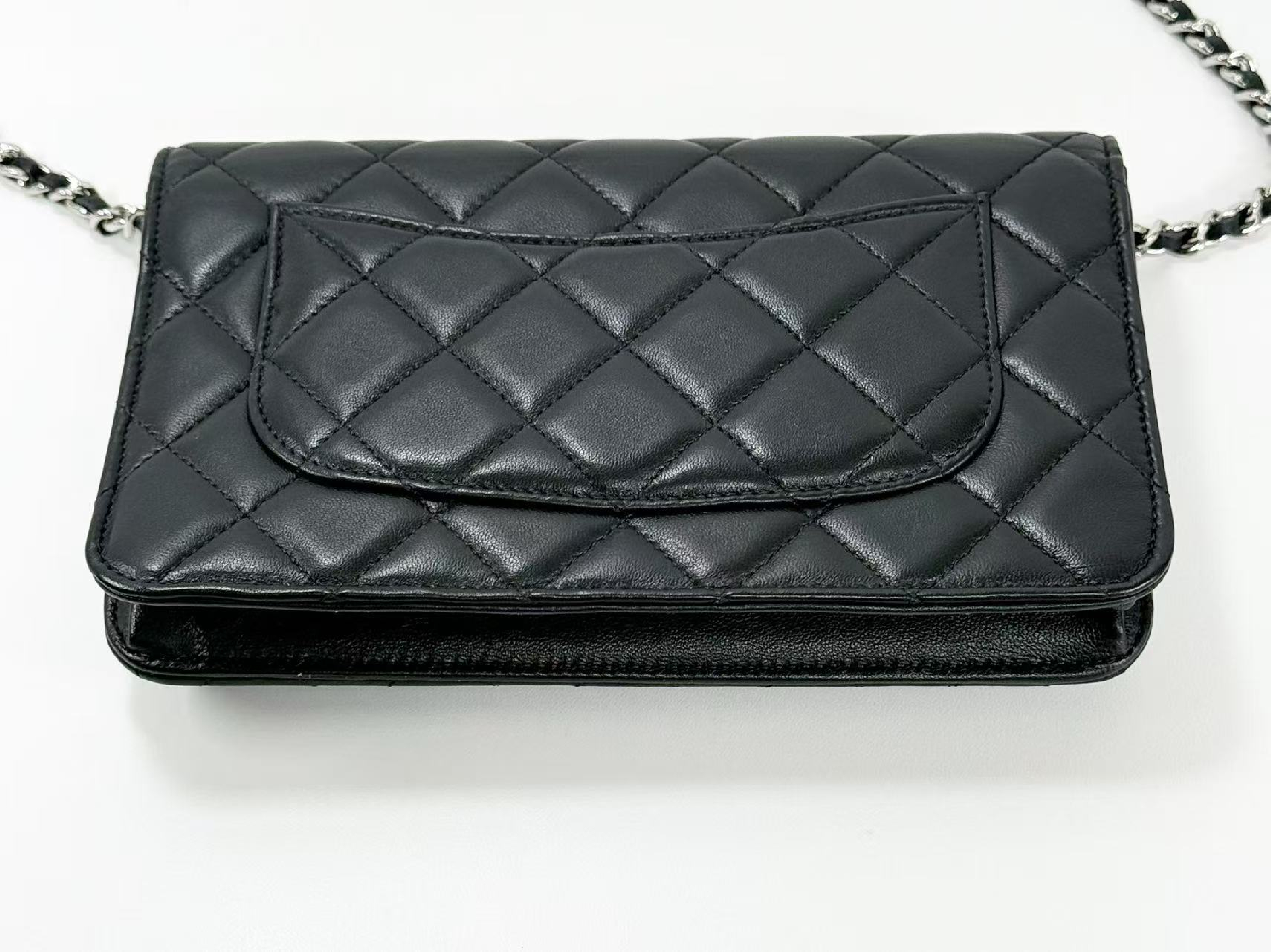 Black Matelassé Shoulder Bag, New Hardware, WOC, W19cm (approx.), Serial Number 29-series, [Box, Dust Bag, Authenticity Card, and Seal Included], Silver Hardware, 29780303 — view 11