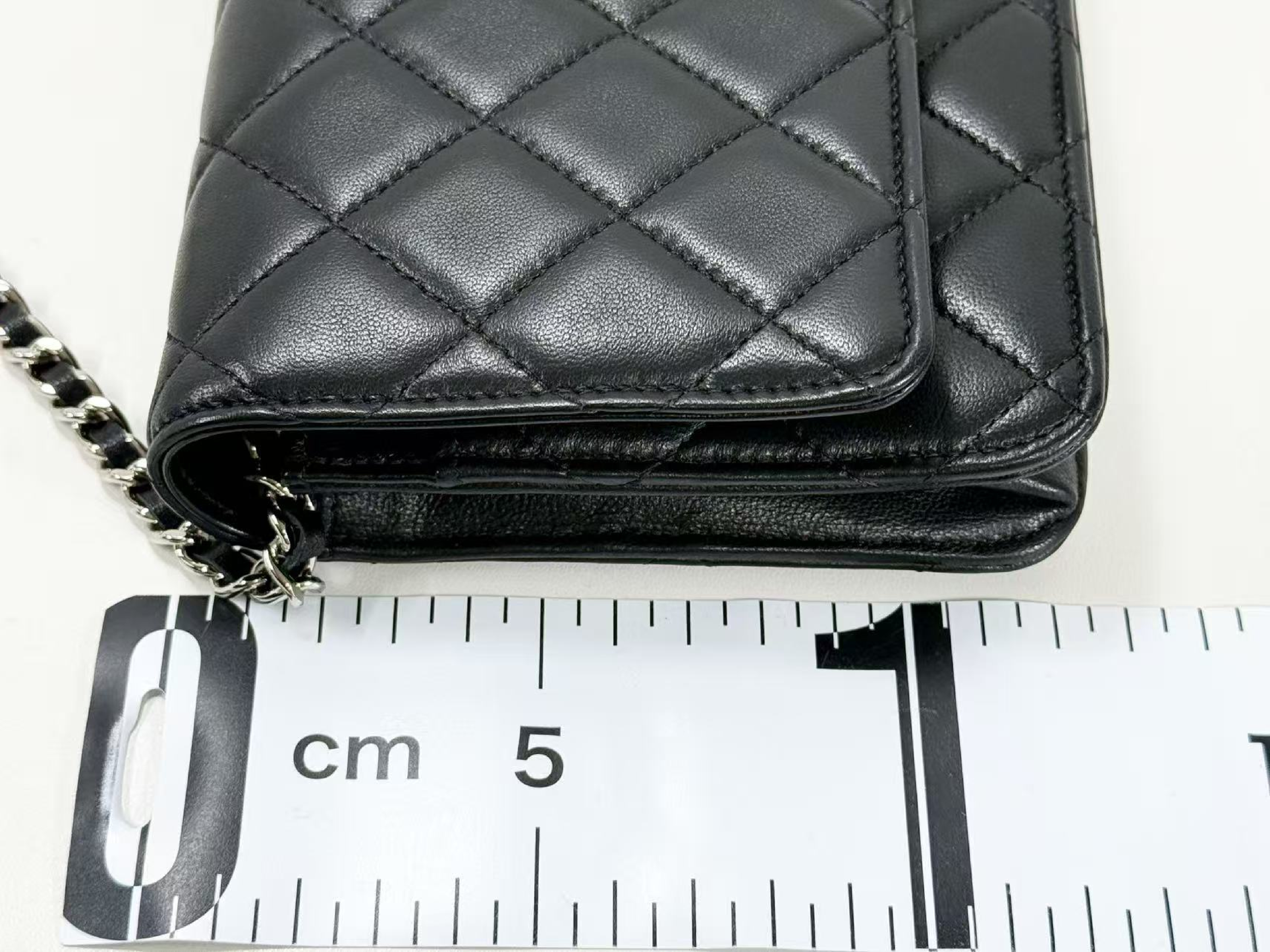 Black Matelassé Shoulder Bag, New Hardware, WOC, W19cm (approx.), Serial Number 29-series, [Box, Dust Bag, Authenticity Card, and Seal Included], Silver Hardware, 29780303 — view 5