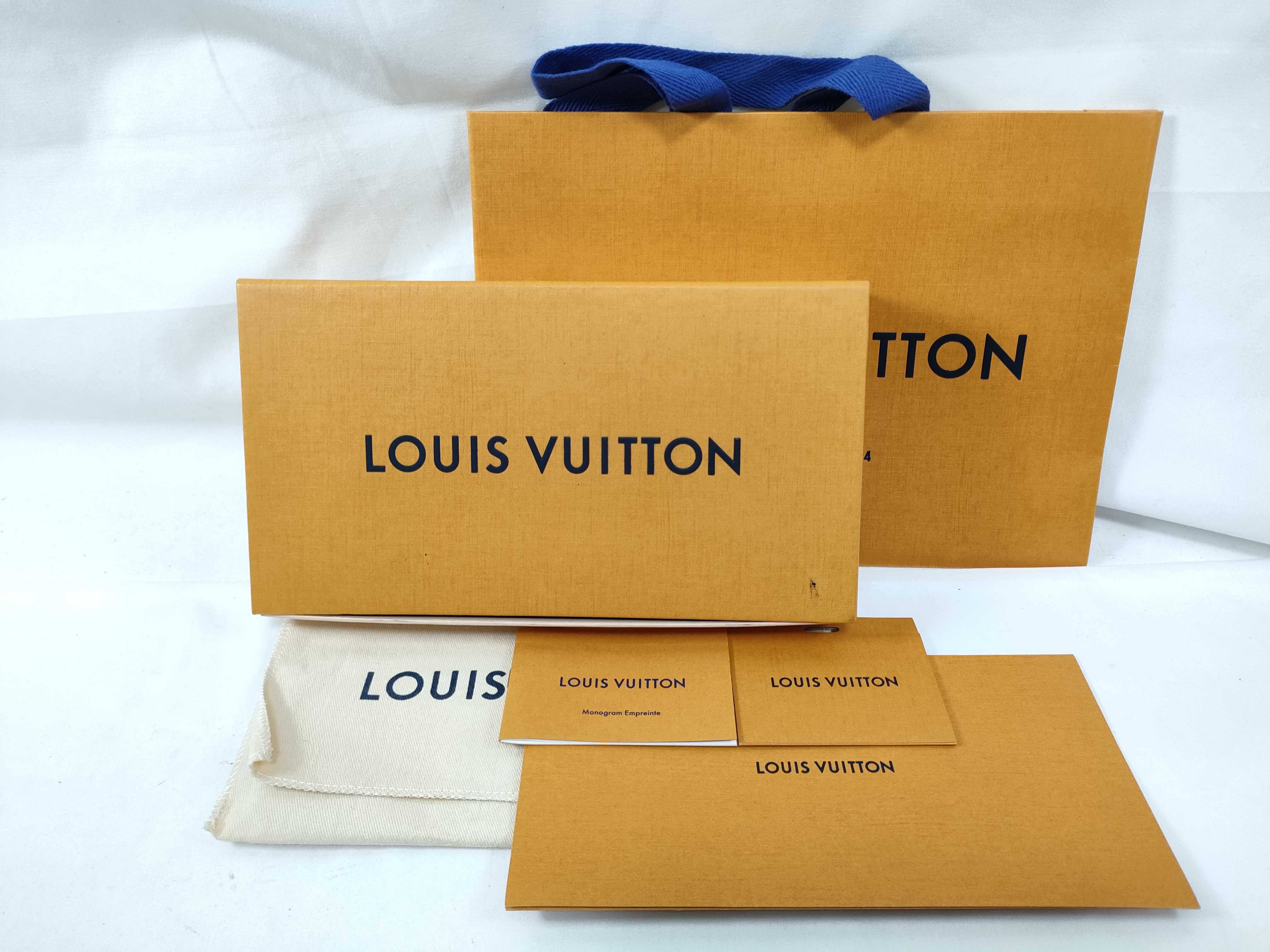 Monogram Empreinte Louis Vuitton Empreinte Zippy Wallet Long Wallet Navy M62121 Wallet — view 15