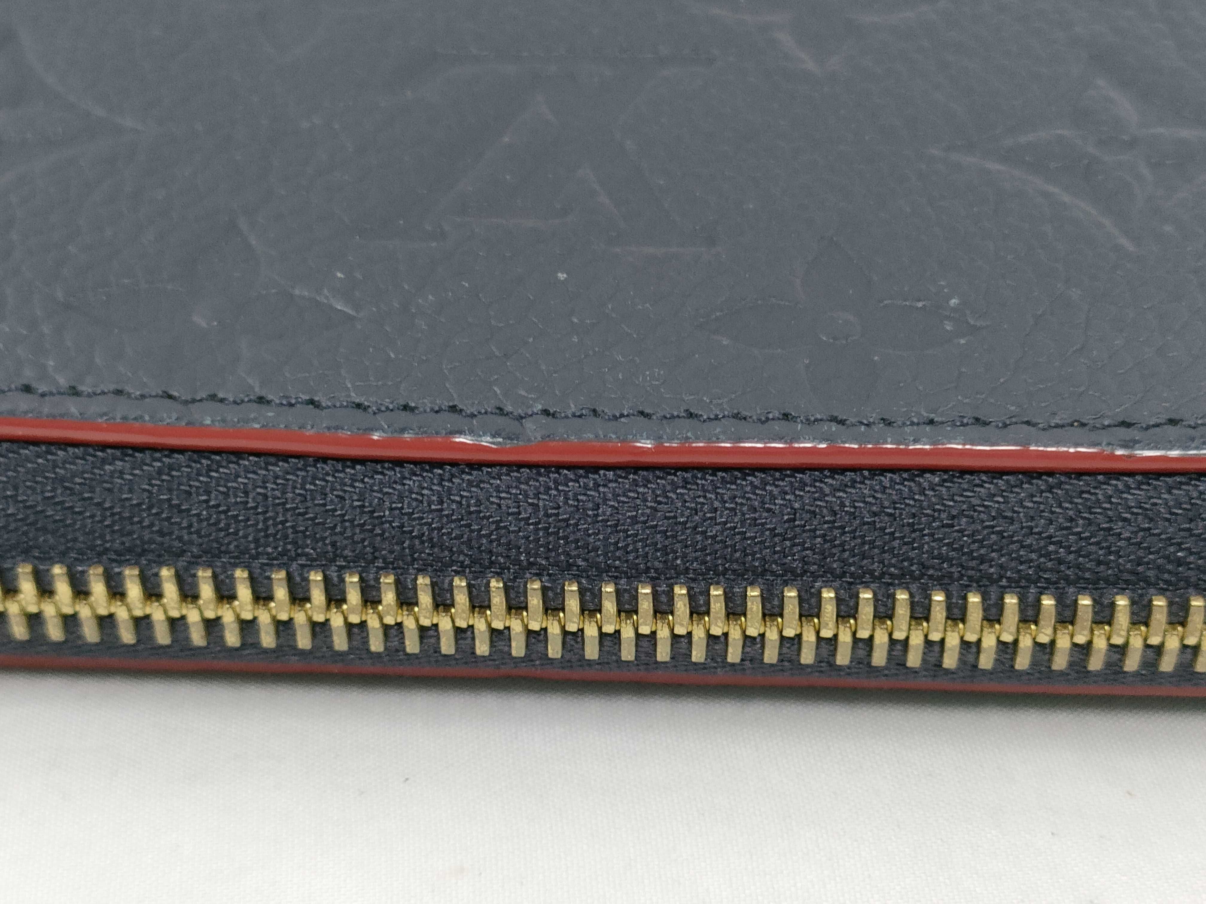 Monogram Empreinte Louis Vuitton Empreinte Zippy Wallet Long Wallet Navy M62121 Wallet — view 5