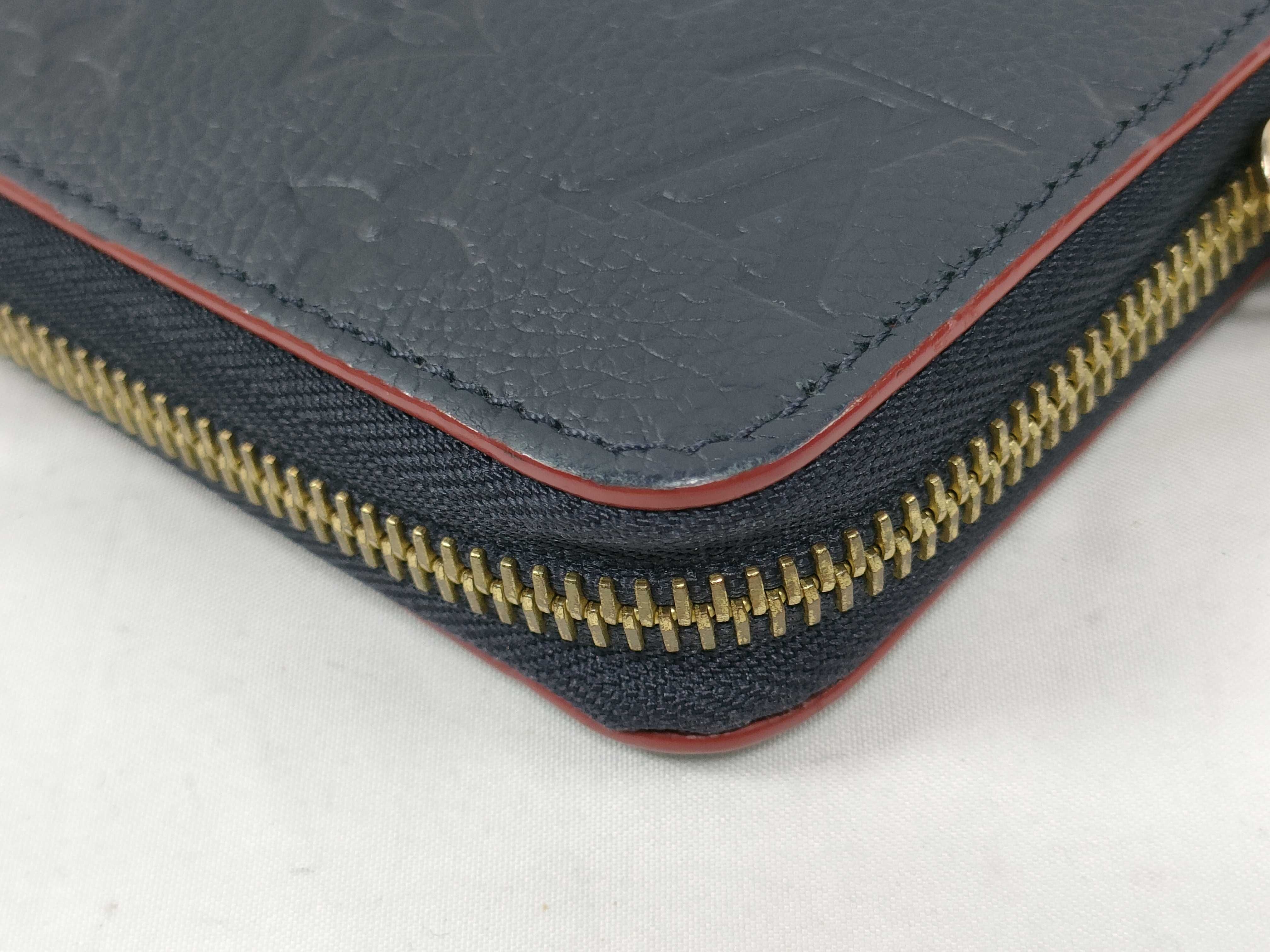 Monogram Empreinte Louis Vuitton Empreinte Zippy Wallet Long Wallet Navy M62121 Wallet — view 6
