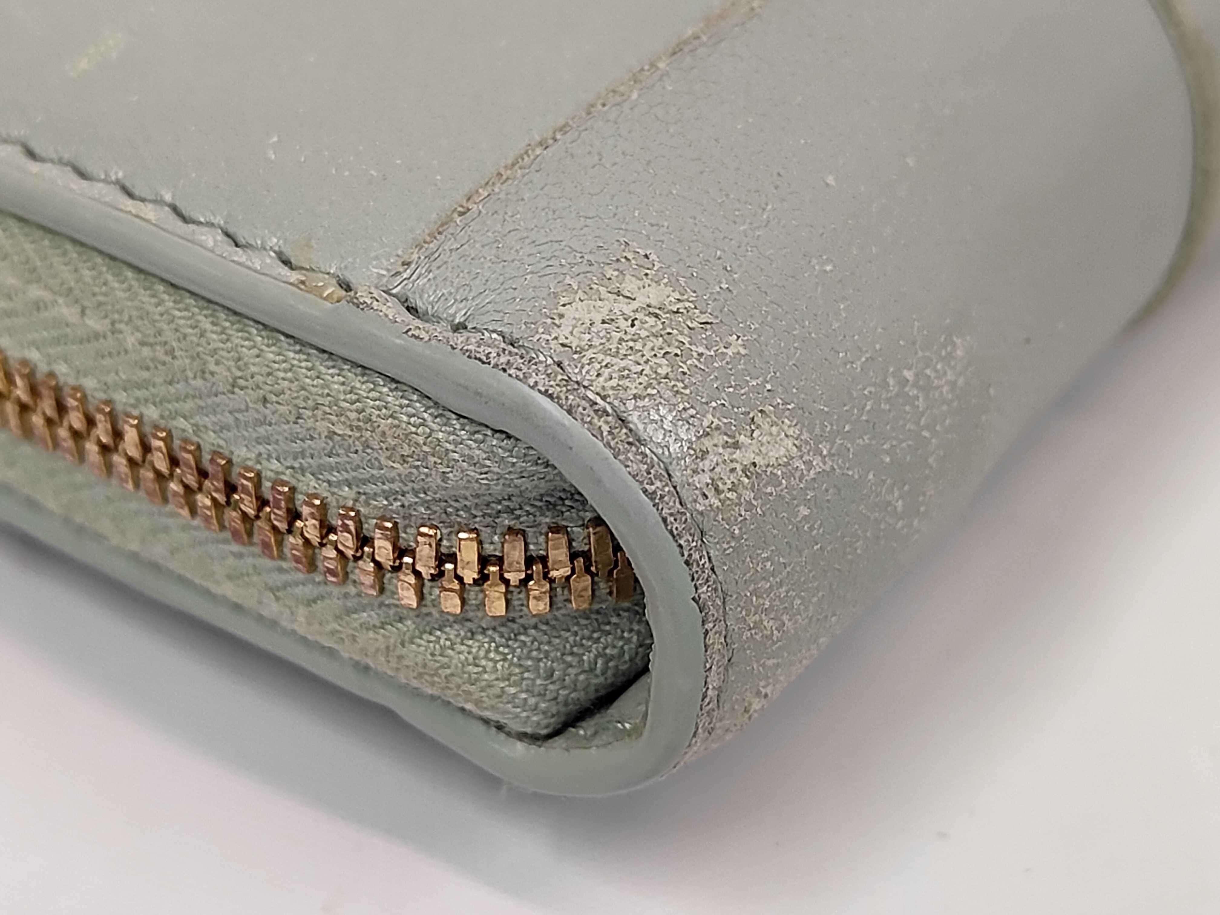 Intrecciato Zippy Wallet Green — view 3