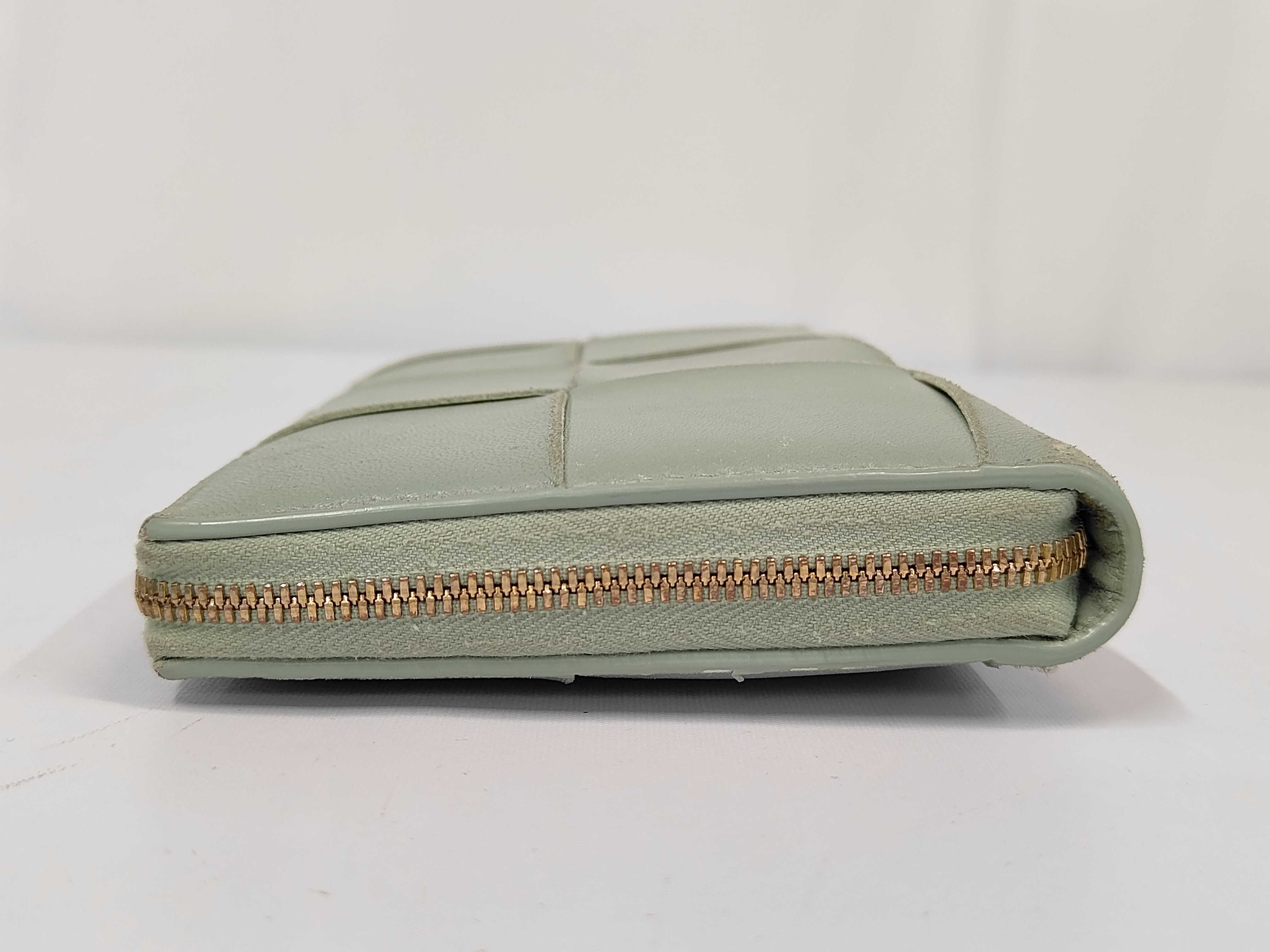 Intrecciato Zippy Wallet Green — view 5