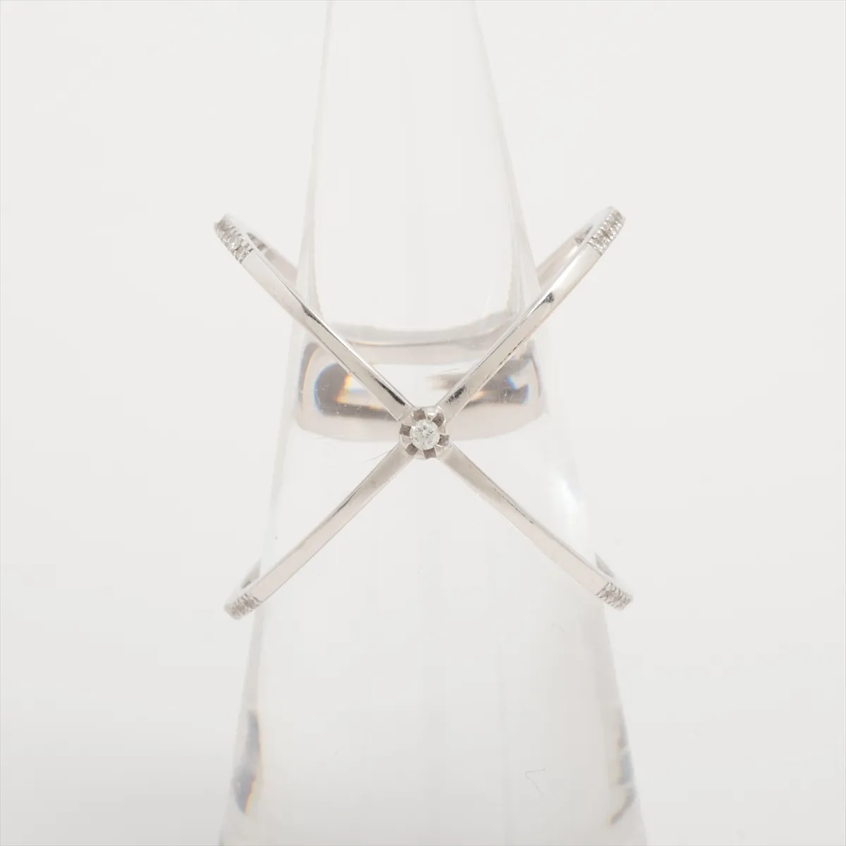 GG Running Diamond Ring, 750 (WG), 3.5g, 14 (marked with — view 2