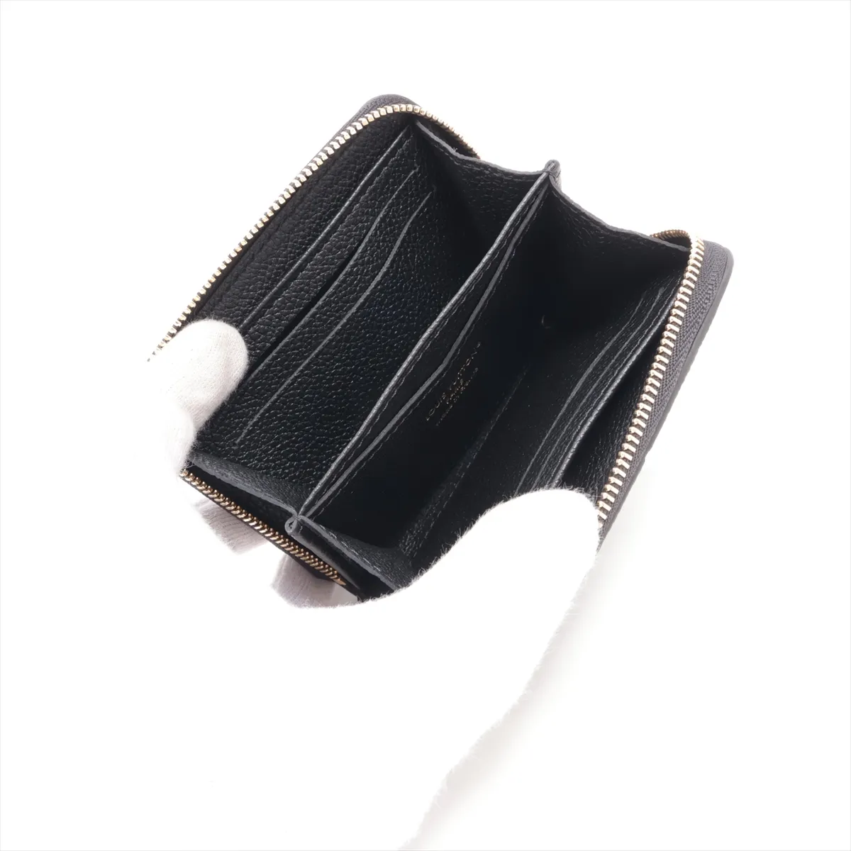 Monogram Empreinte Zippy Coin Purse M28797 Black Coin Case (RFID detected) — view 3