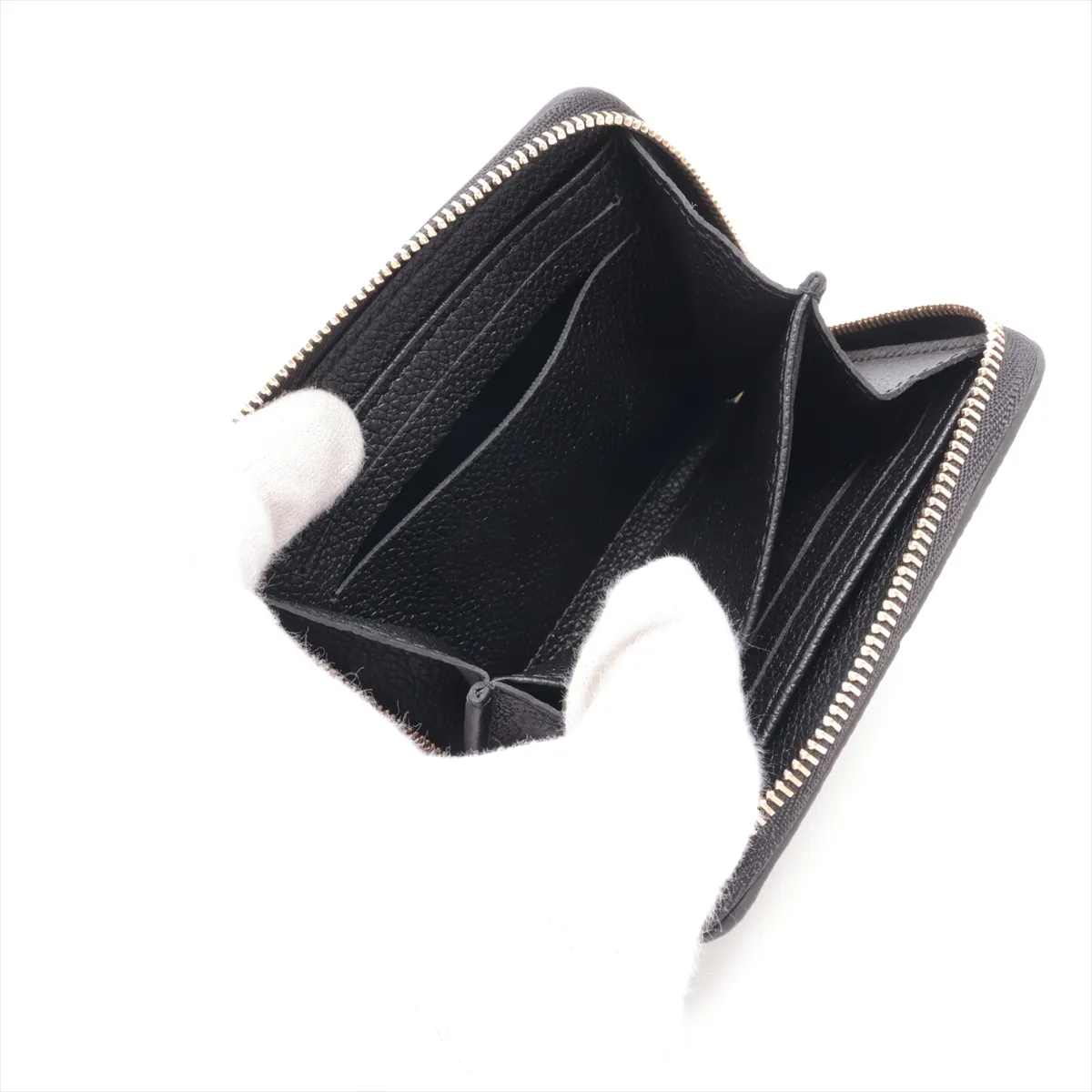 Monogram Empreinte Zippy Coin Purse M28797 Black Coin Case (RFID detected) — view 4
