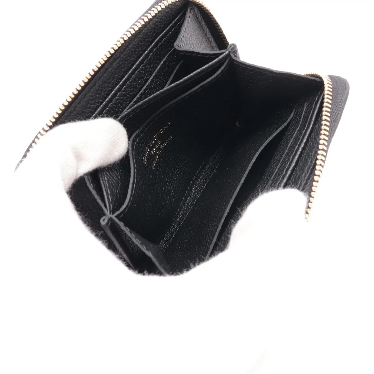 Monogram Empreinte Zippy Coin Purse M28797 Black Coin Case (RFID detected) — view 5