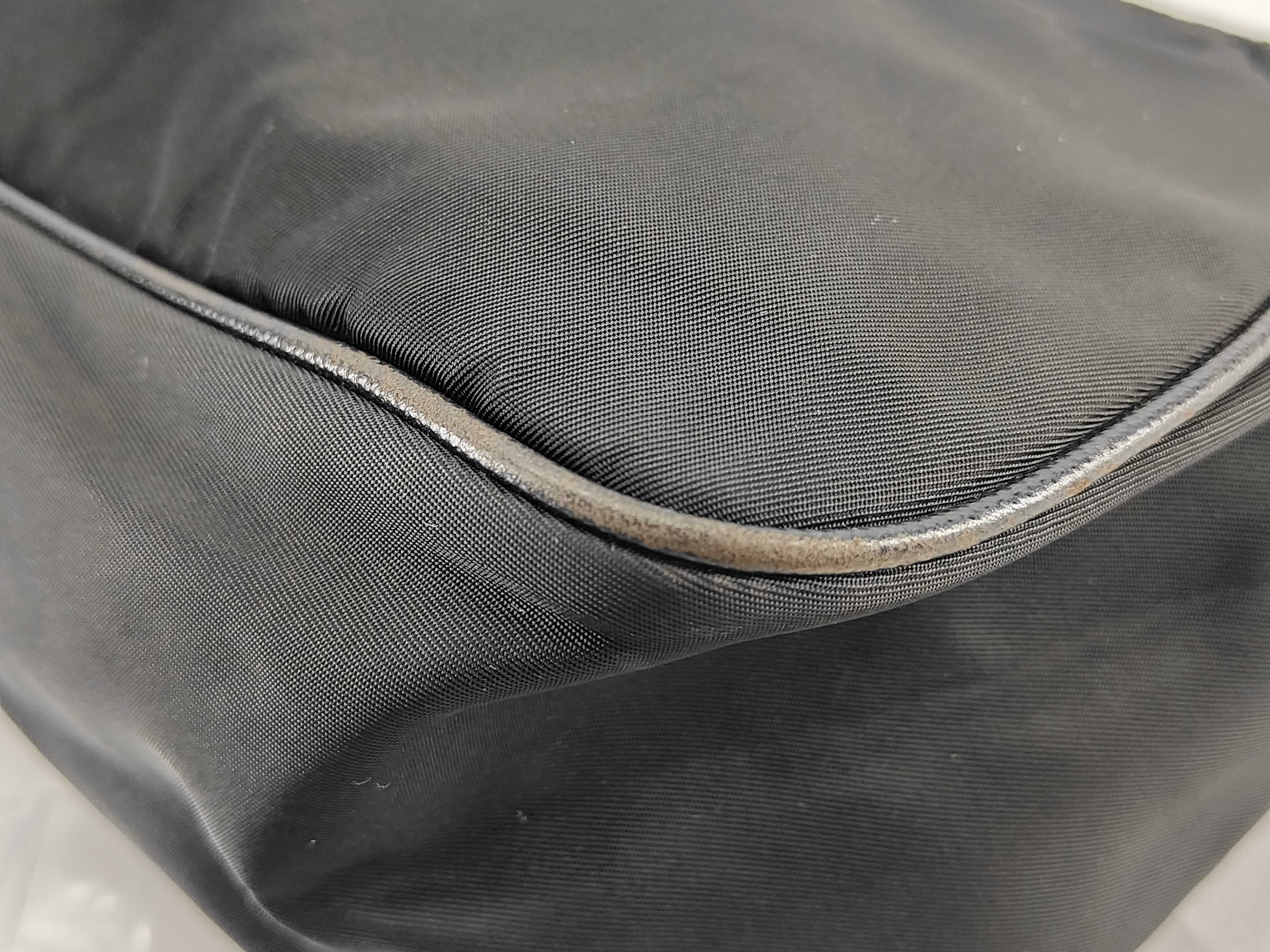 Nylon Prada Handbag Nylon Black Leather Shoulder Bag — view 7