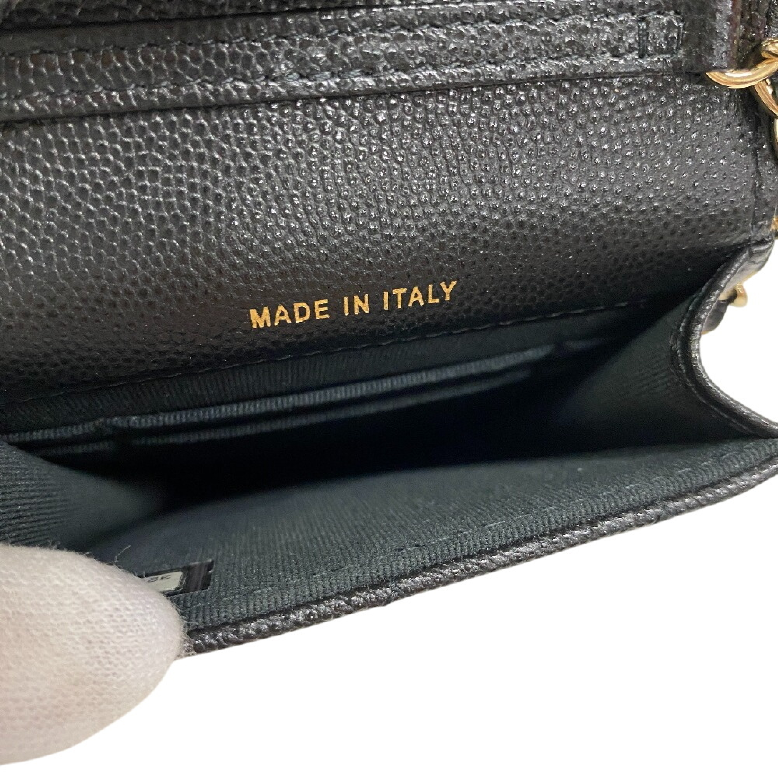 Shoulder Pouch AirPods Case Matelassé Coco Mark Rhinestone Shoulder Bag Caviar Leather Women's Shoulder Bag — view 10