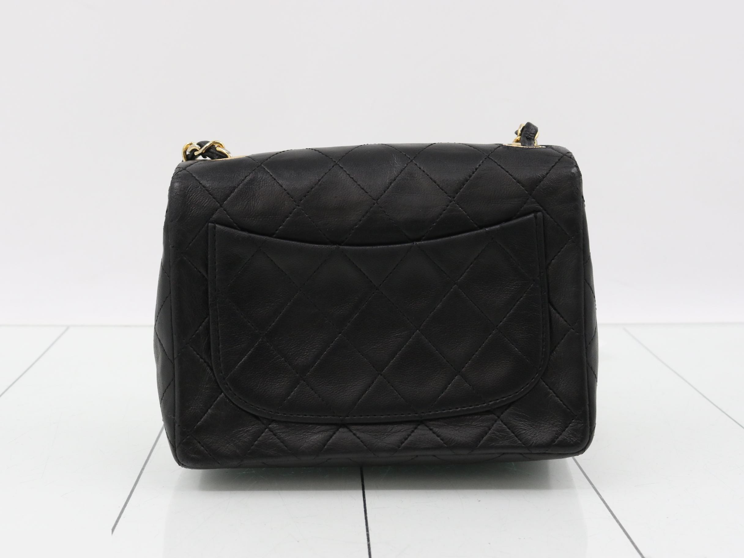 Mini Matelassé Lambskin Turnlock 1 Series Black — view 2