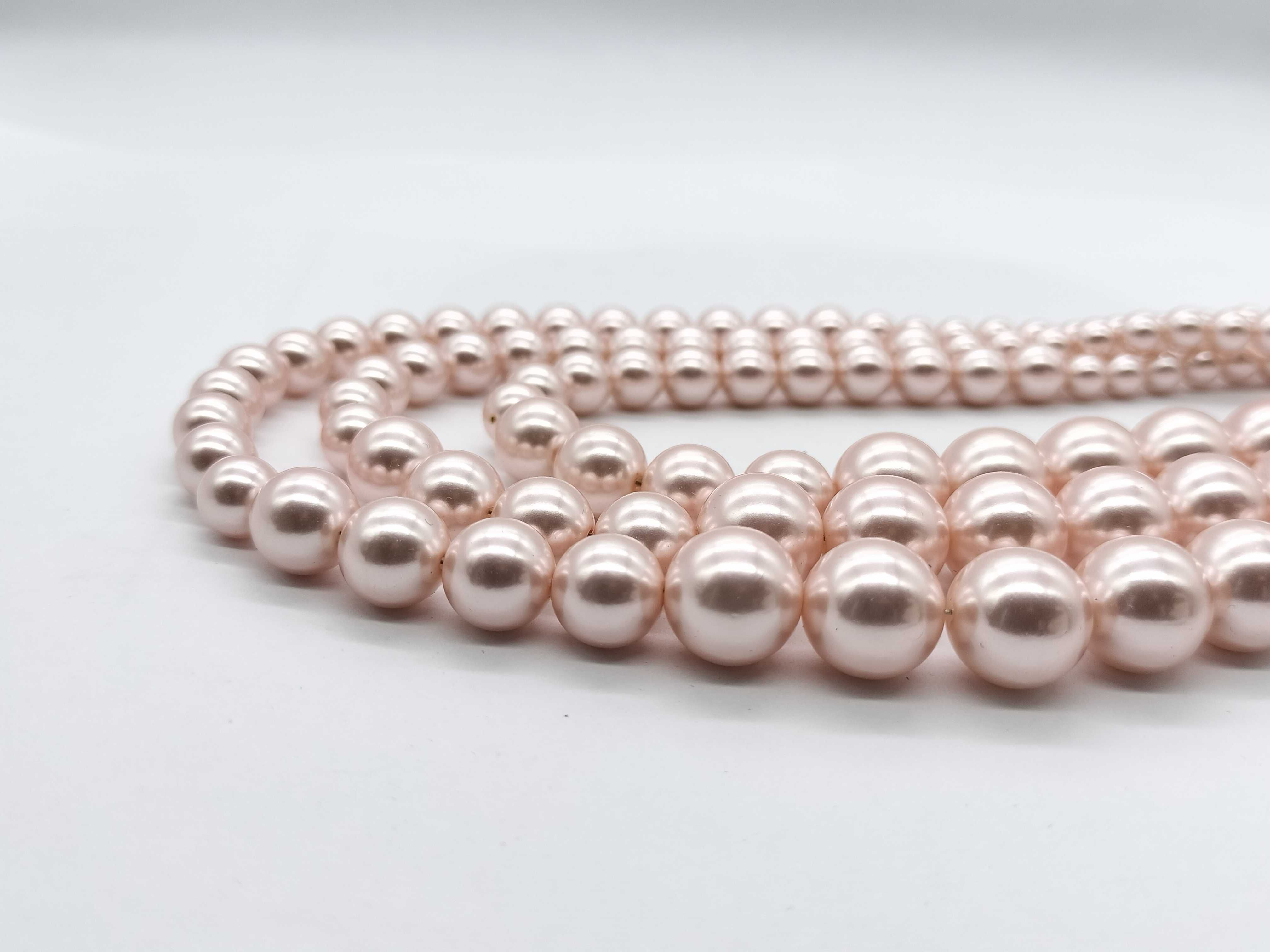 Pearl Triple Strand Necklace — view 4