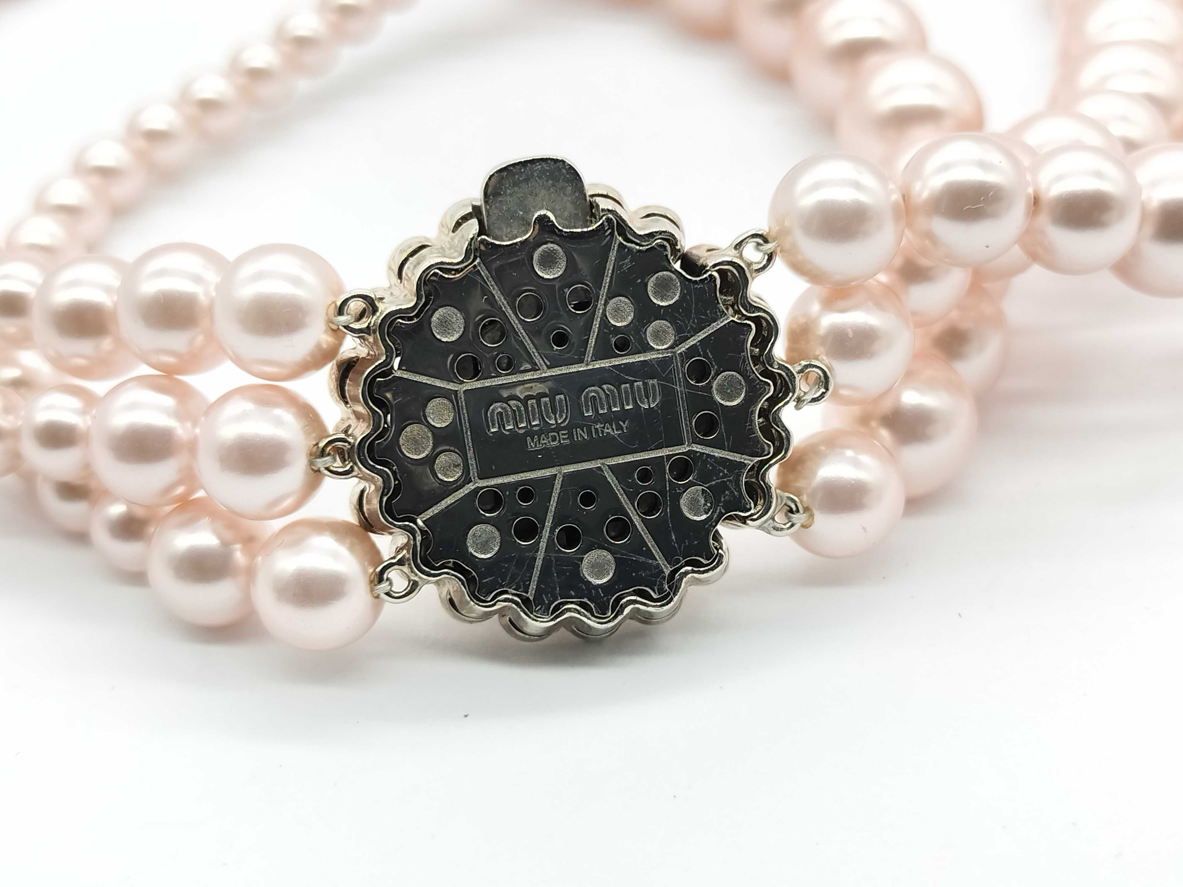 Pearl Triple Strand Necklace — view 6