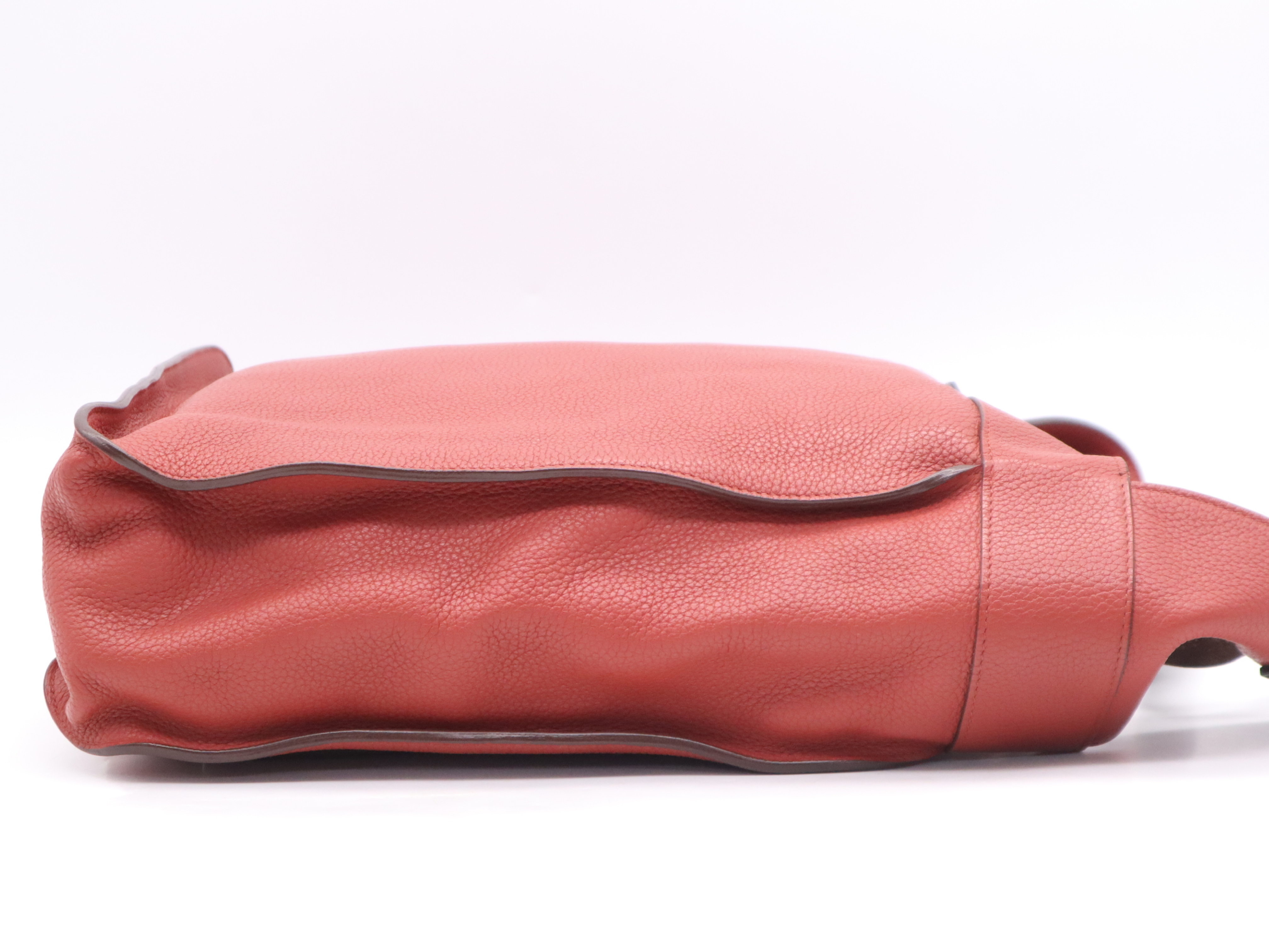 Taurillon Clemence Marwari GM Tote Bag, Red/Dark Brown, Silver Hardware, with Dust Bag, M Stamp, 2009 — view 5