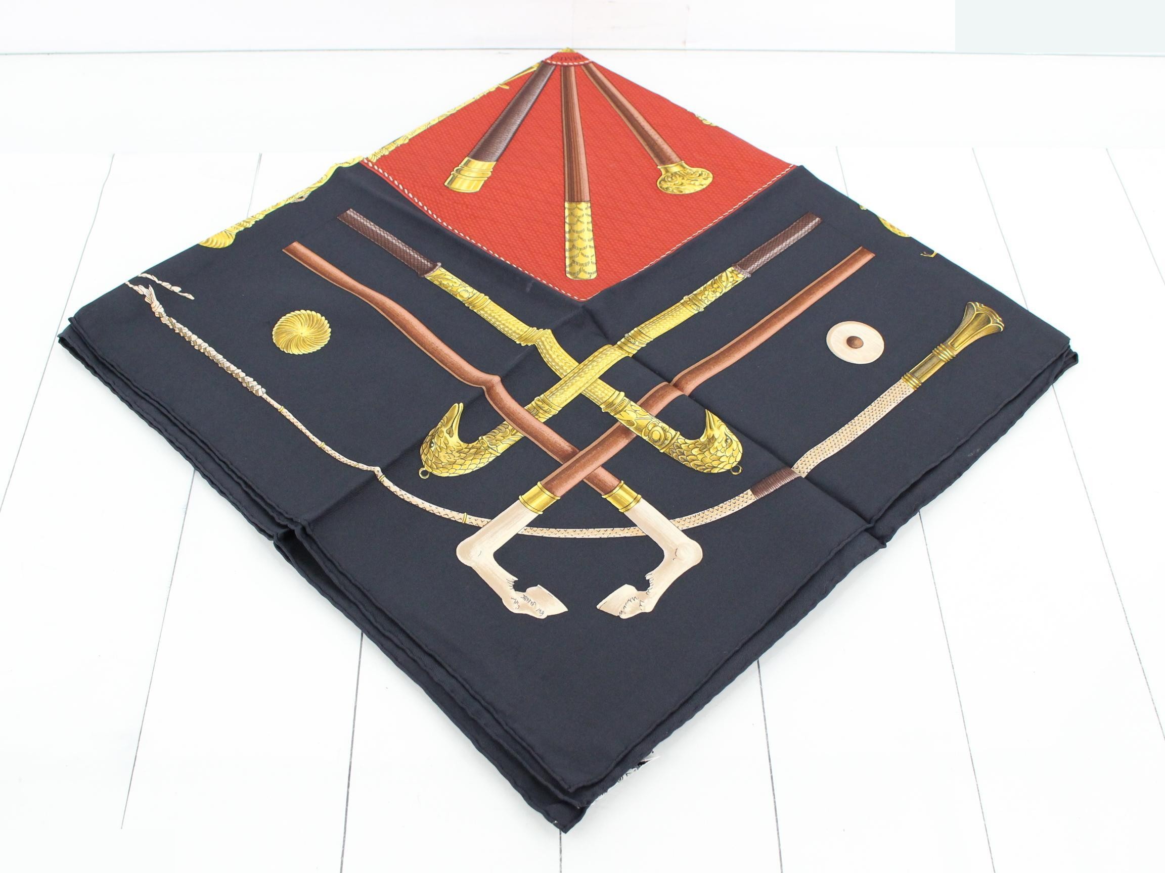 Carre 90 CANNES & POMMEAUX Silk Scarf — view 2