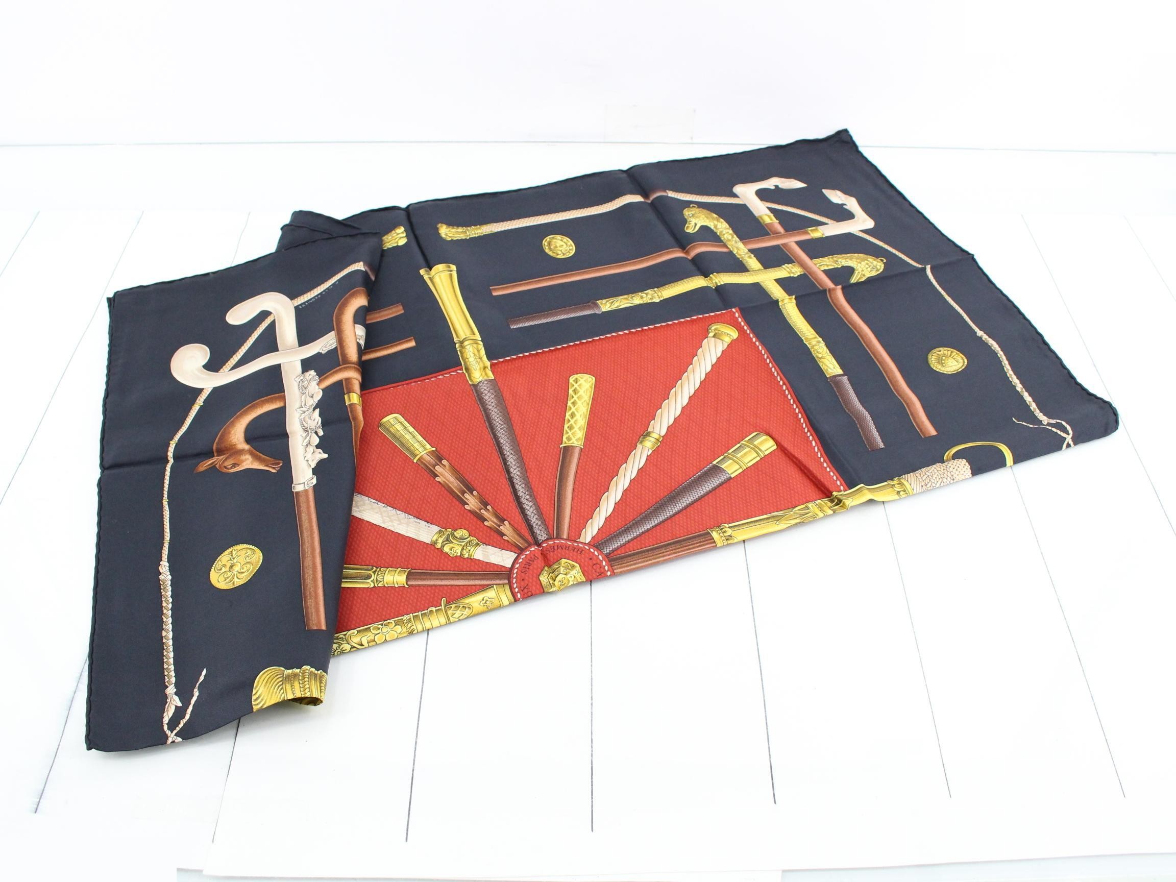 Carre 90 CANNES & POMMEAUX Silk Scarf — view 3